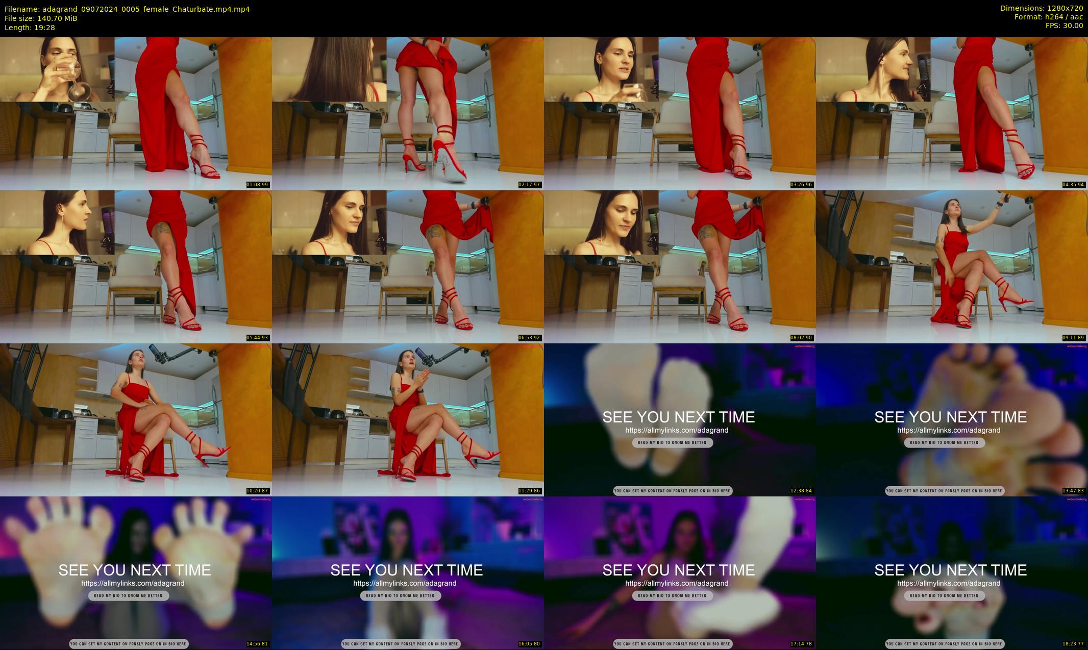 adagrand — 20 minute Chaturbate female cam show recording, 720p, Jul 9, 2024