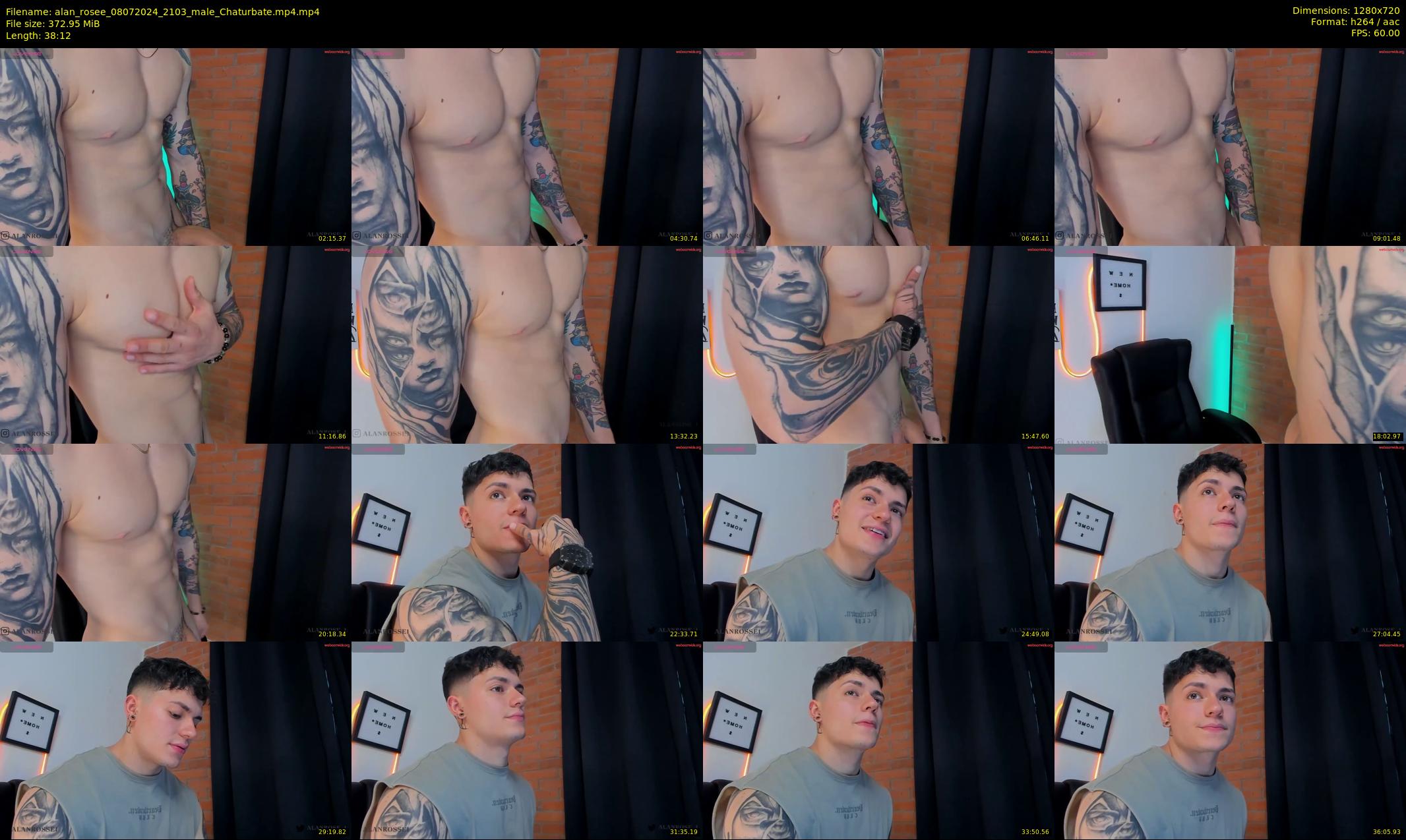 alan_rosee — 39 minute Chaturbate male cam show recording, 720p, Jul 8, 2024