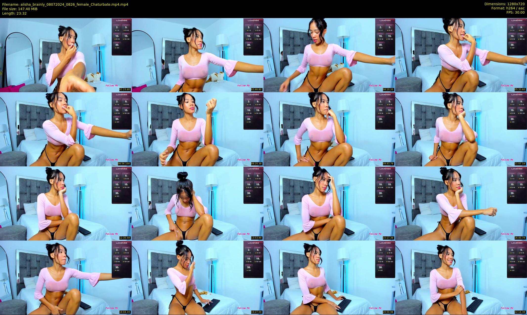 alisha_brainly — 24 minute Chaturbate female cam show recording, 720p, Jul 8, 2024
