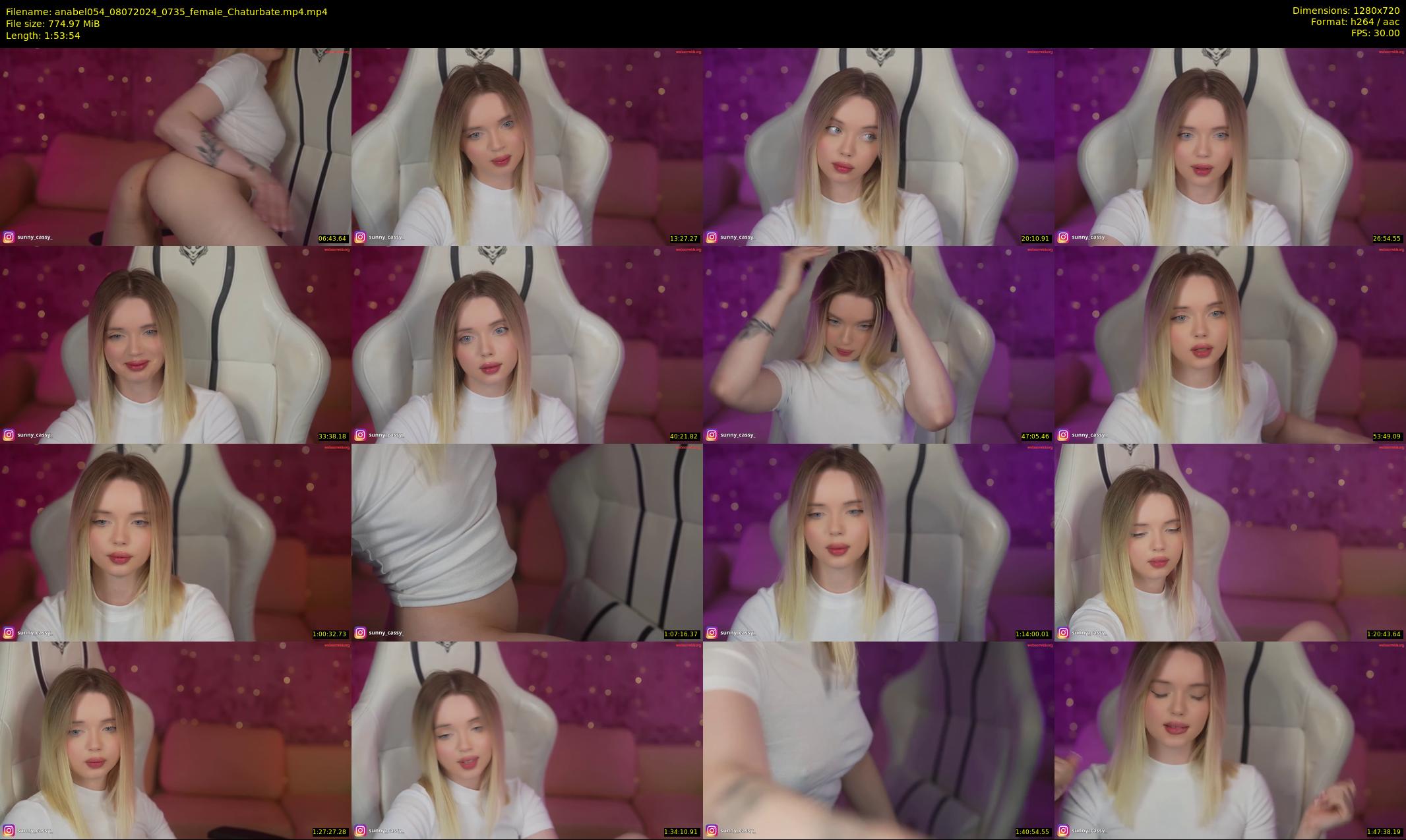 anabel054 — 114 minute Chaturbate female cam show recording, 720p, Jul 8, 2024