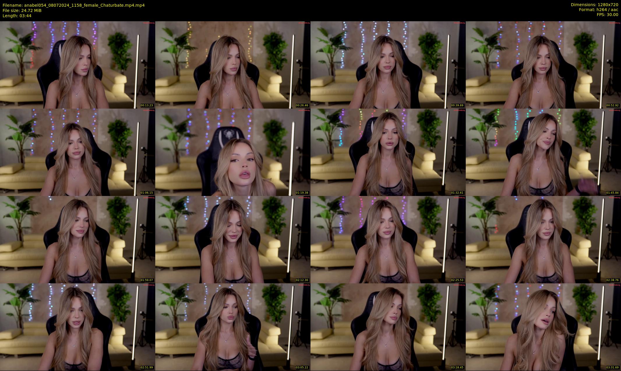 anabel054 — 4 minute Chaturbate female cam show recording, 720p, Jul 8, 2024