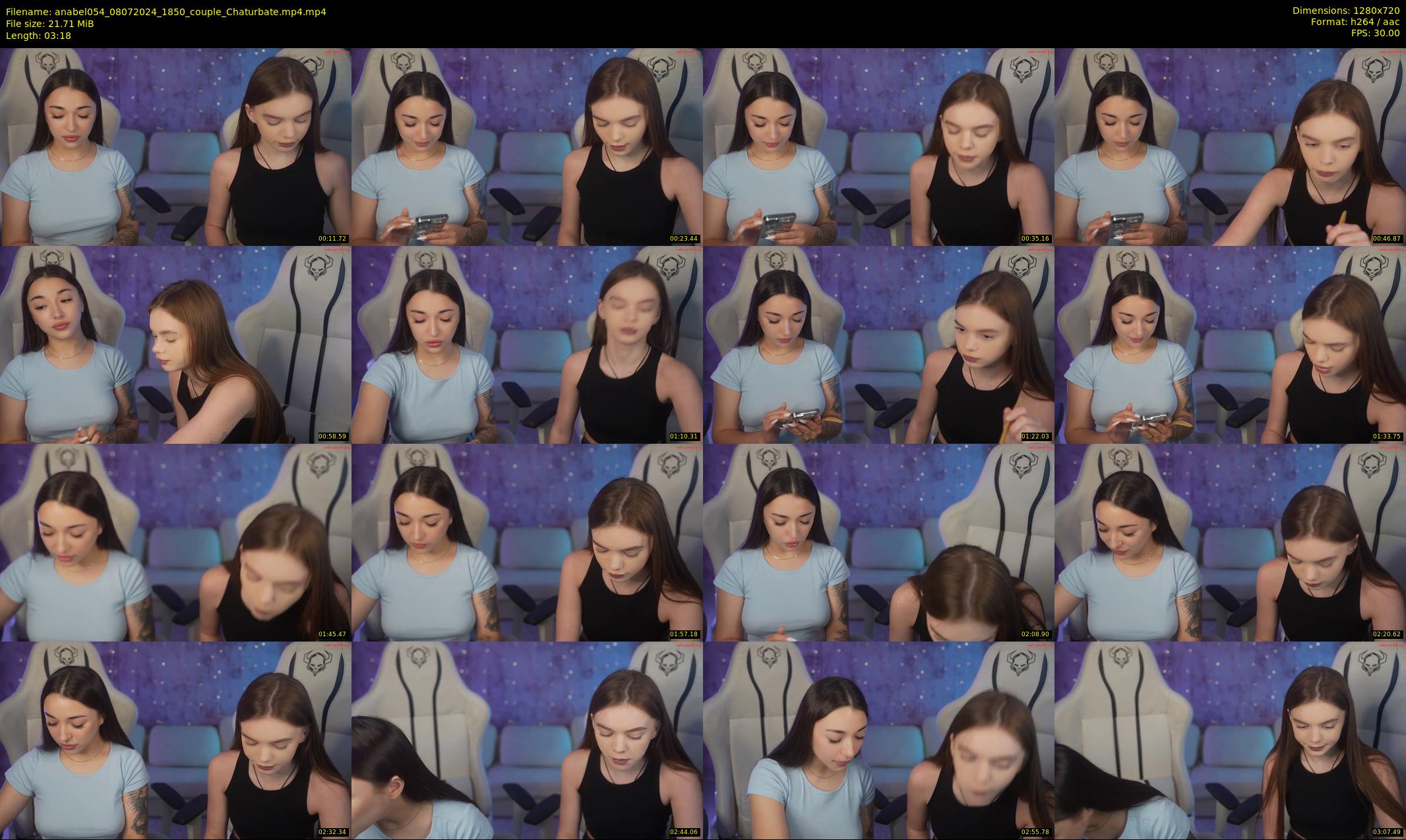 anabel054 — 4 minute Chaturbate female cam show recording, 720p, Jul 8, 2024