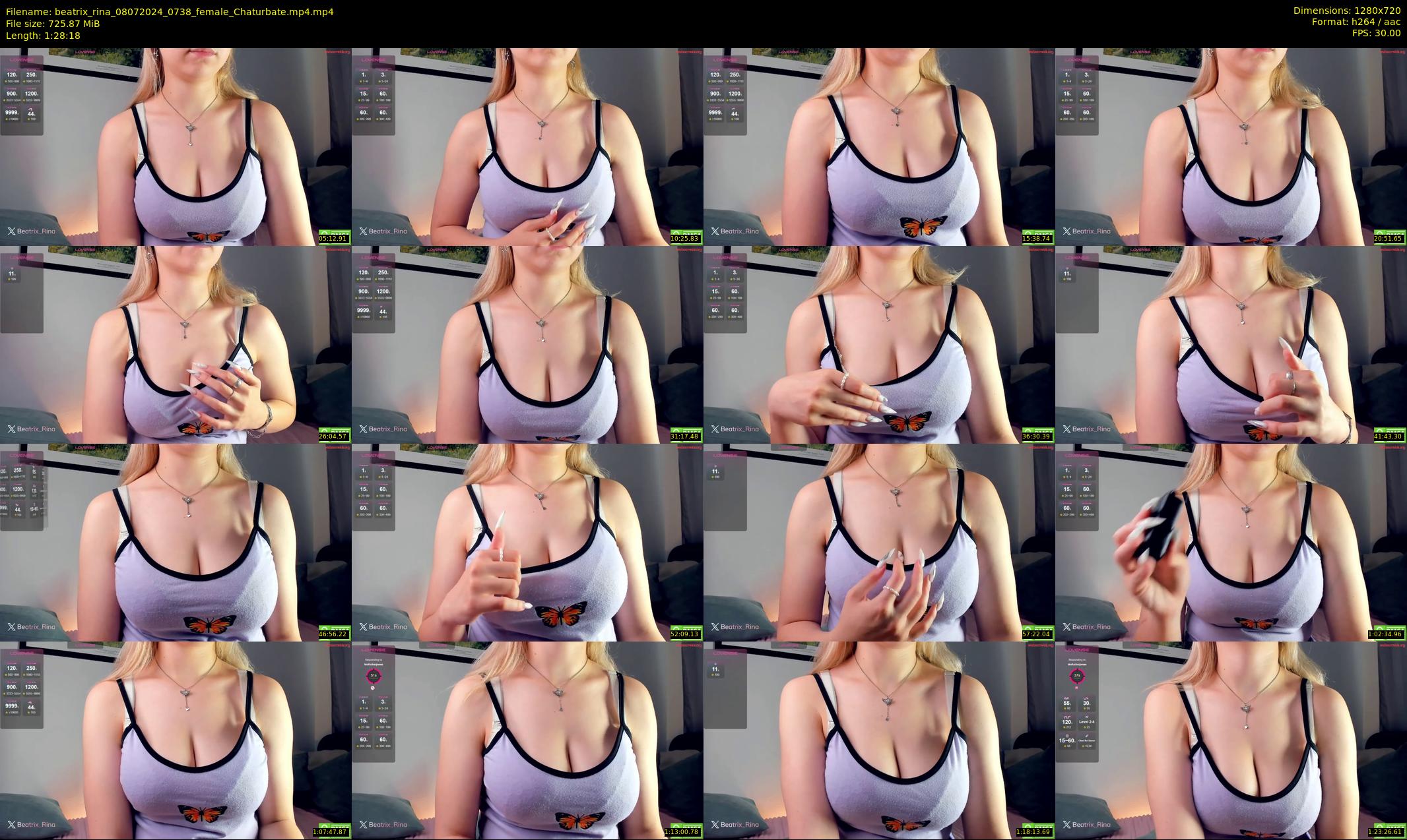beatrix_rina — 89 minute Chaturbate female cam show recording, 720p, Jul 8, 2024