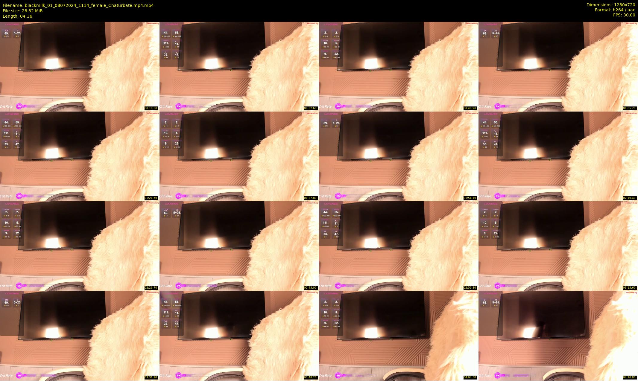 blackmilk_01 — 5 minute Chaturbate female cam show recording, 720p, Jul 8, 2024
