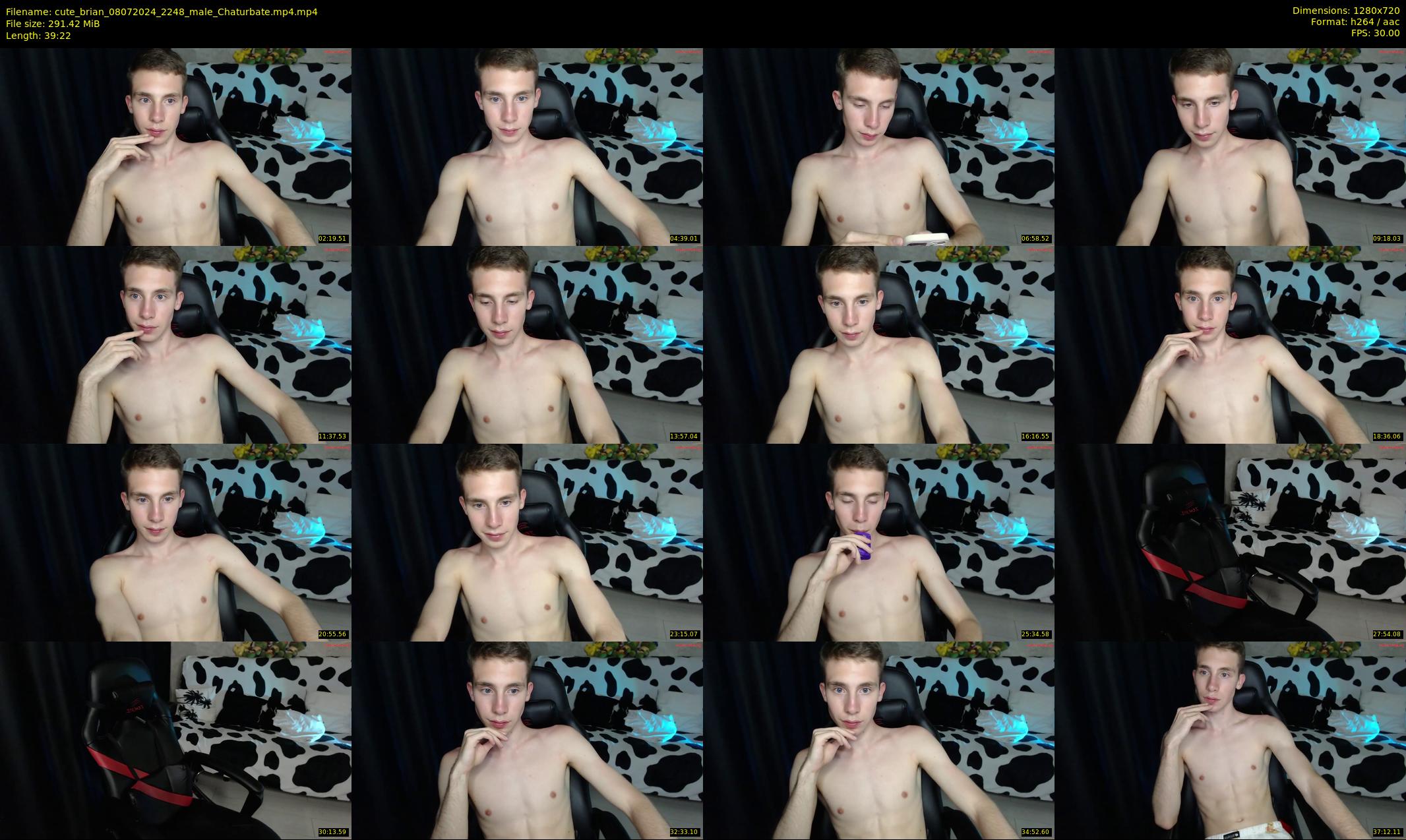 cute_brian — 40 minute Chaturbate male cam show recording, 720p, Jul 8, 2024