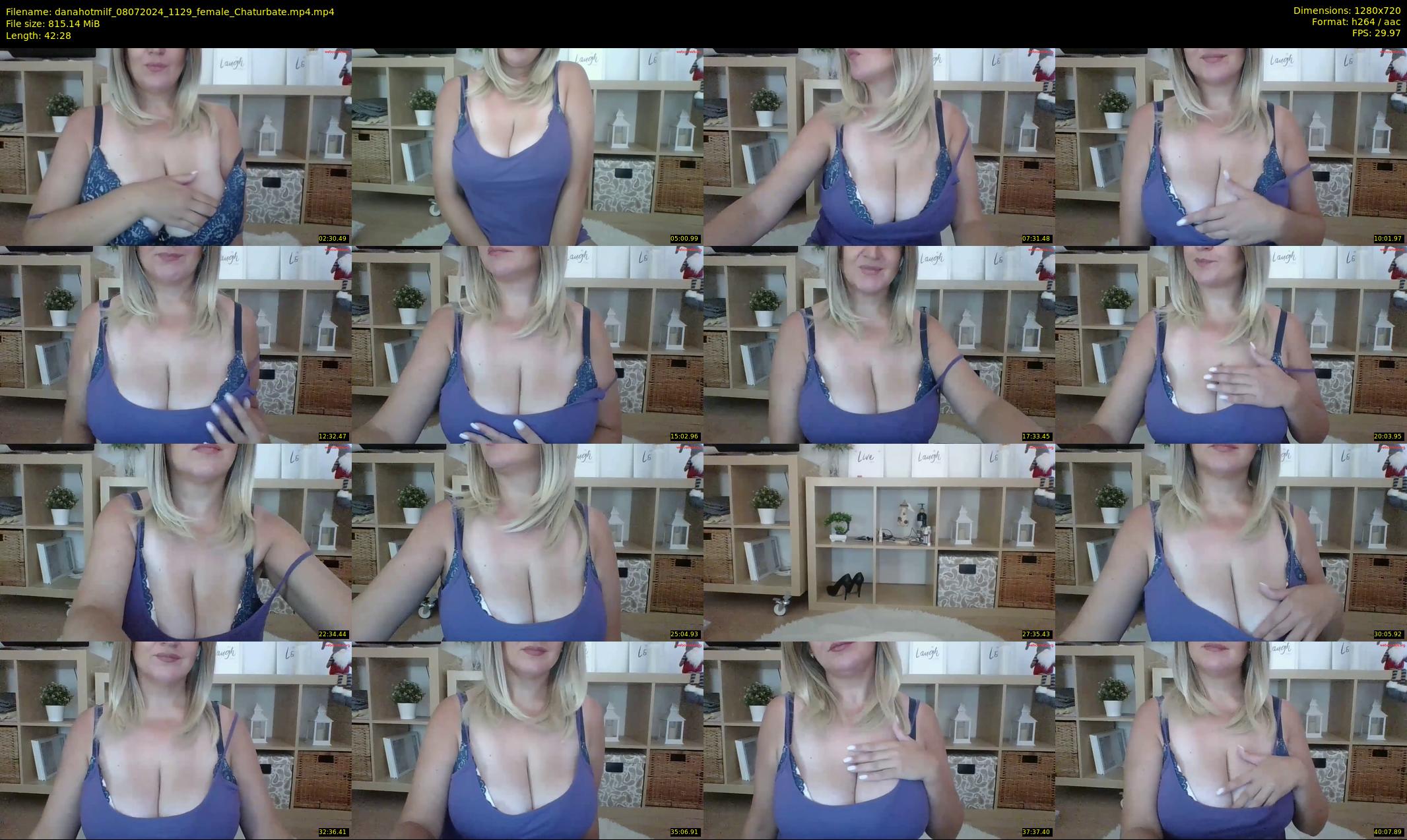 danahotmilf — 43 minute Chaturbate female cam show recording, 720p, Jul 8, 2024