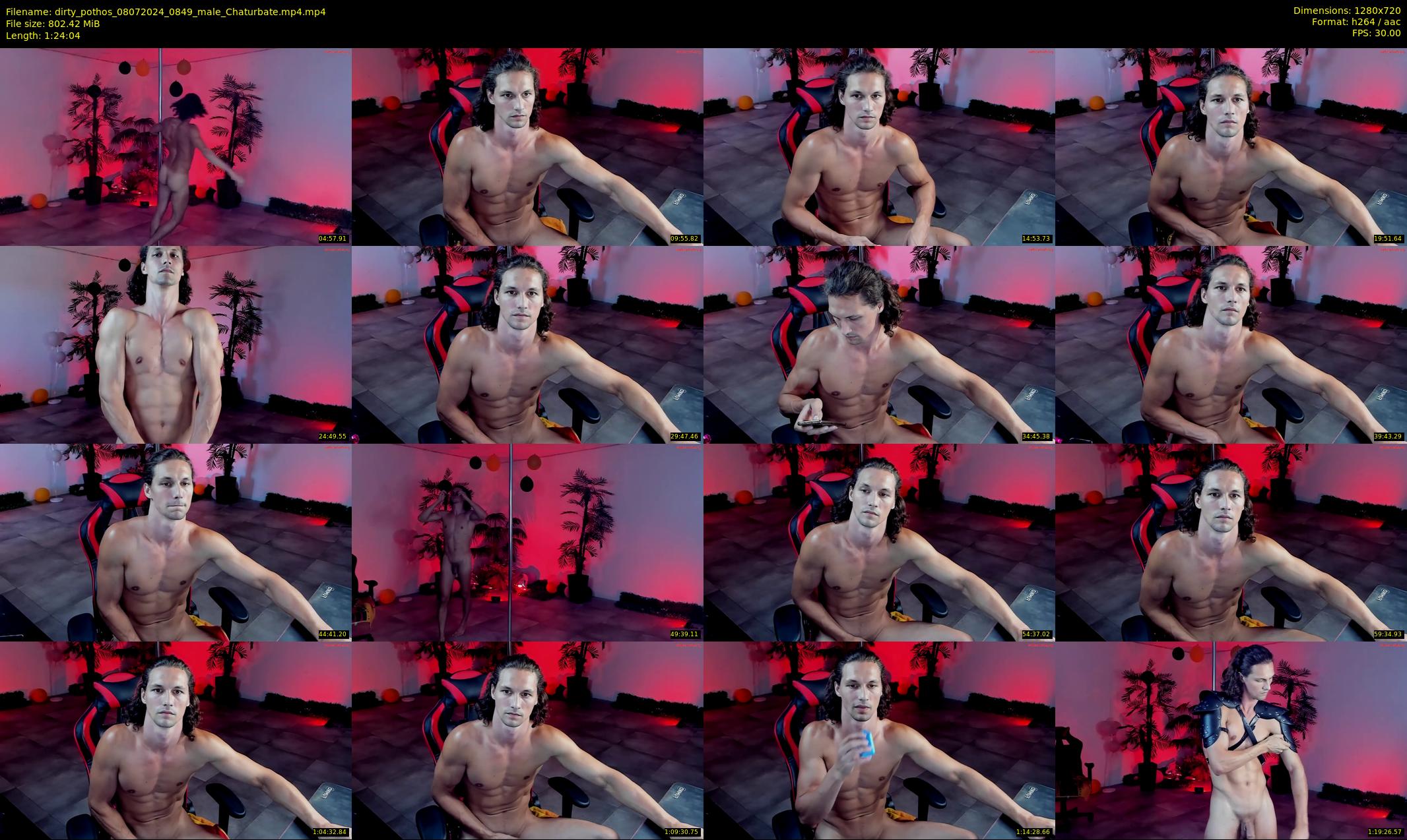 dirty_pothos — 85 minute Chaturbate male cam show recording, 720p, Jul 8, 2024