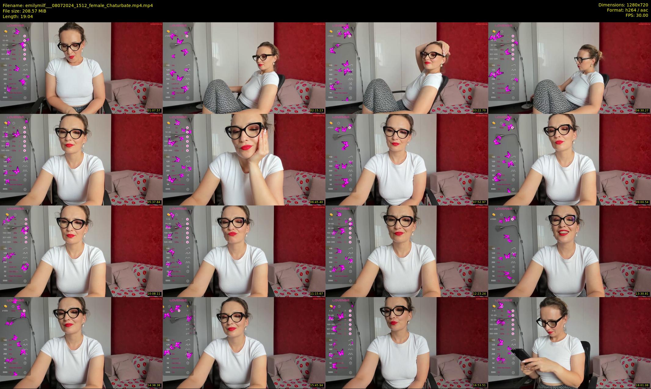 emilymilf__ — 20 minute Chaturbate female cam show recording, 720p, Jul 8, 2024