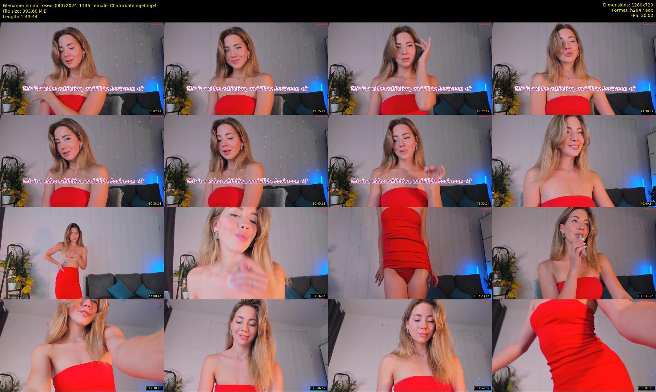 emmi_rosee — 104 minute Chaturbate female cam show recording, 720p, Jul 8, 2024
