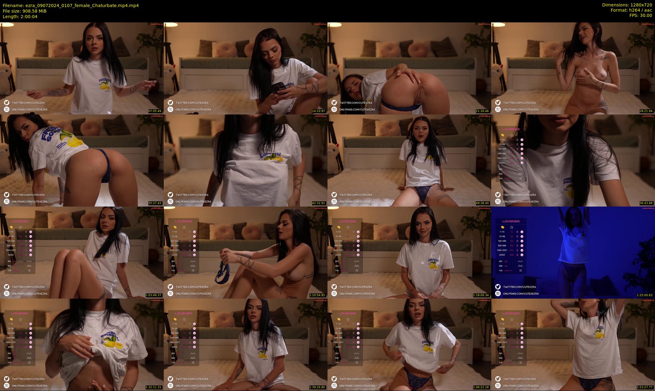 ezra — 121 minute Chaturbate female cam show recording, 720p, Jul 9, 2024
