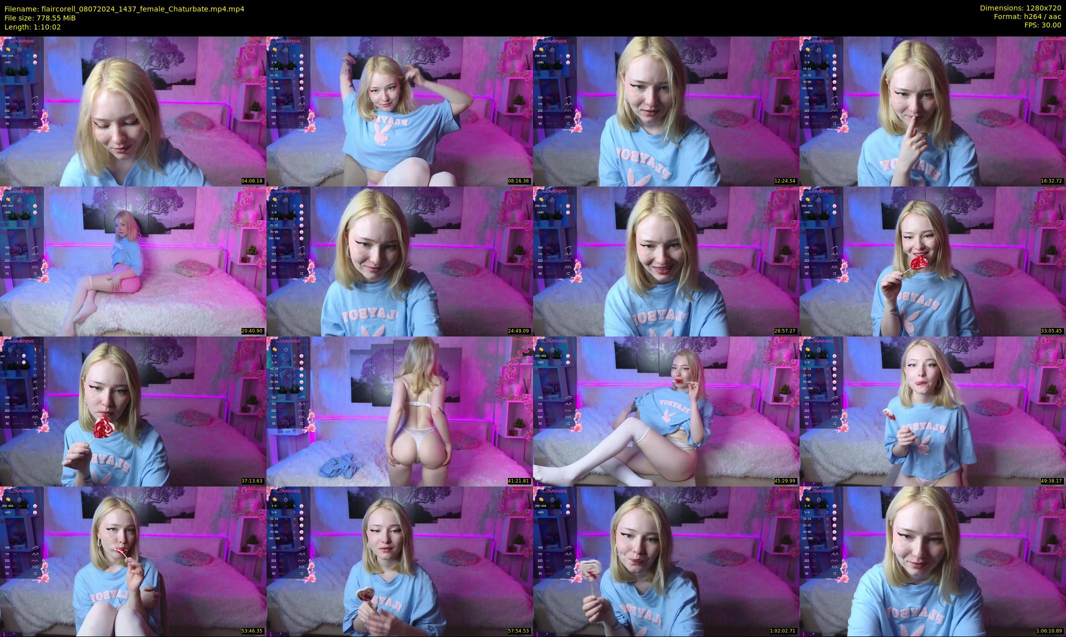 flaircorell — 71 minute Chaturbate female cam show recording, 720p, Jul 8, 2024
