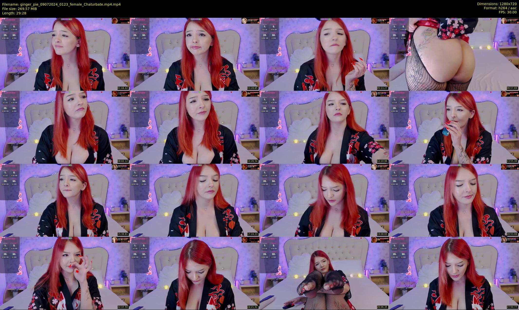 ginger_pie — 30 minute Chaturbate female cam show recording, 720p, Jul 9, 2024