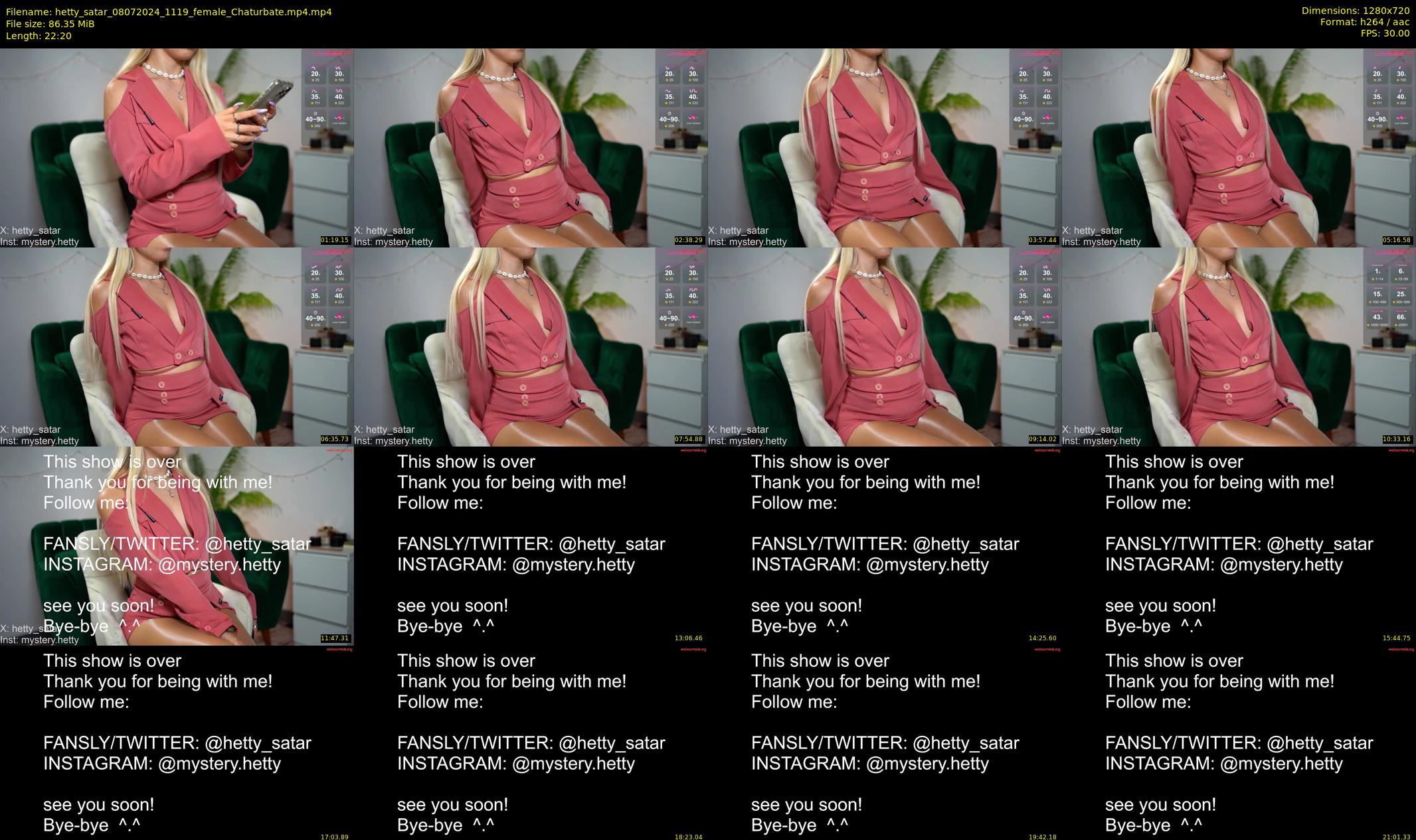 hetty_satar — 23 minute Chaturbate female cam show recording, 720p, Jul 8, 2024