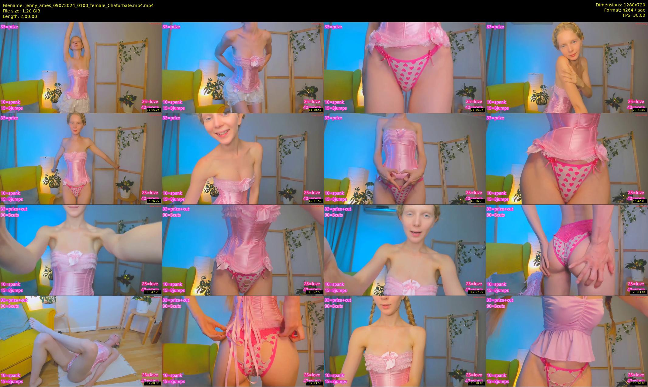 jenny_ames — 120 minute Chaturbate female cam show recording, 720p, Jul 9, 2024