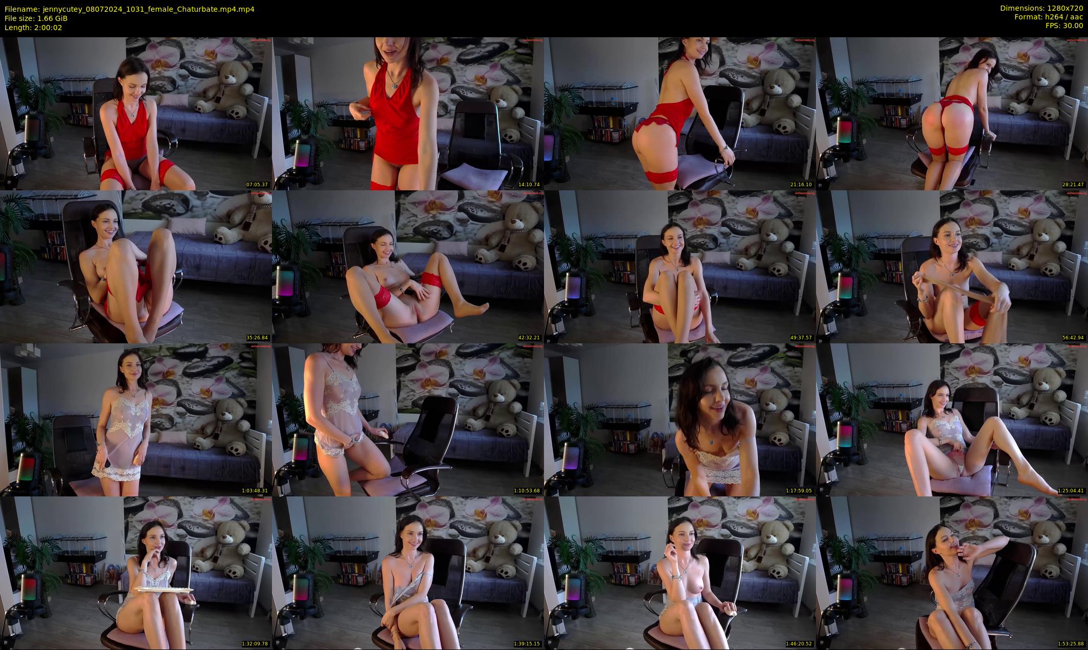 jennycutey — 121 minute Chaturbate female cam show recording, 720p, Jul 8, 2024