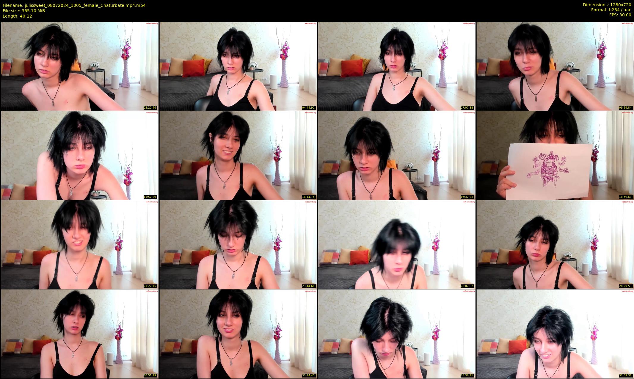 julissweet — 41 minute Chaturbate female cam show recording, 720p, Jul 8, 2024
