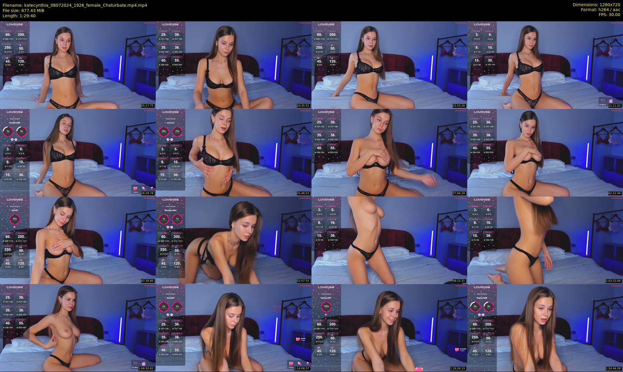 katecynthia — 90 minute Chaturbate female cam show recording, 720p, Jul 8, 2024
