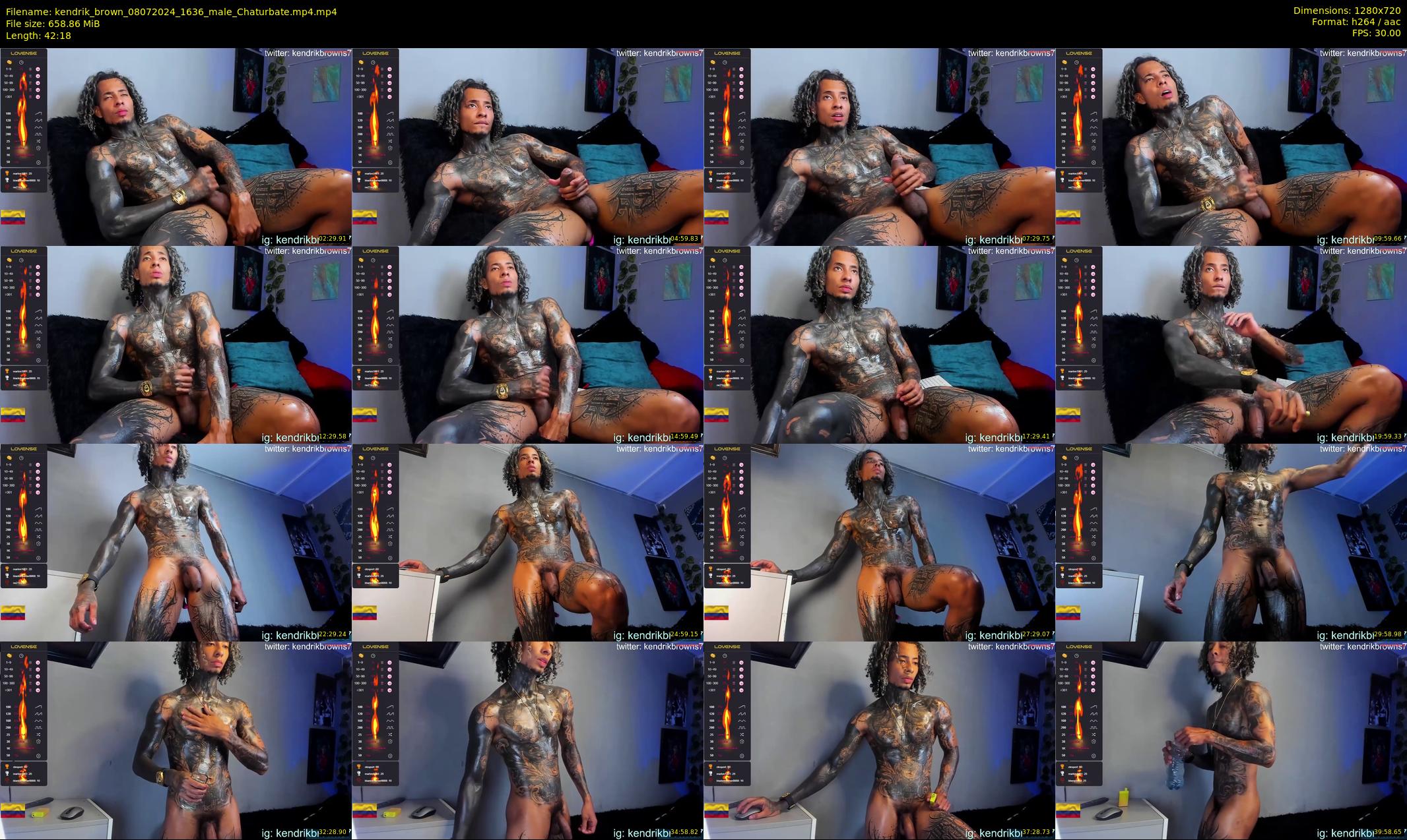 kendrik_brown — 43 minute Chaturbate male cam show recording, 720p, Jul 8, 2024