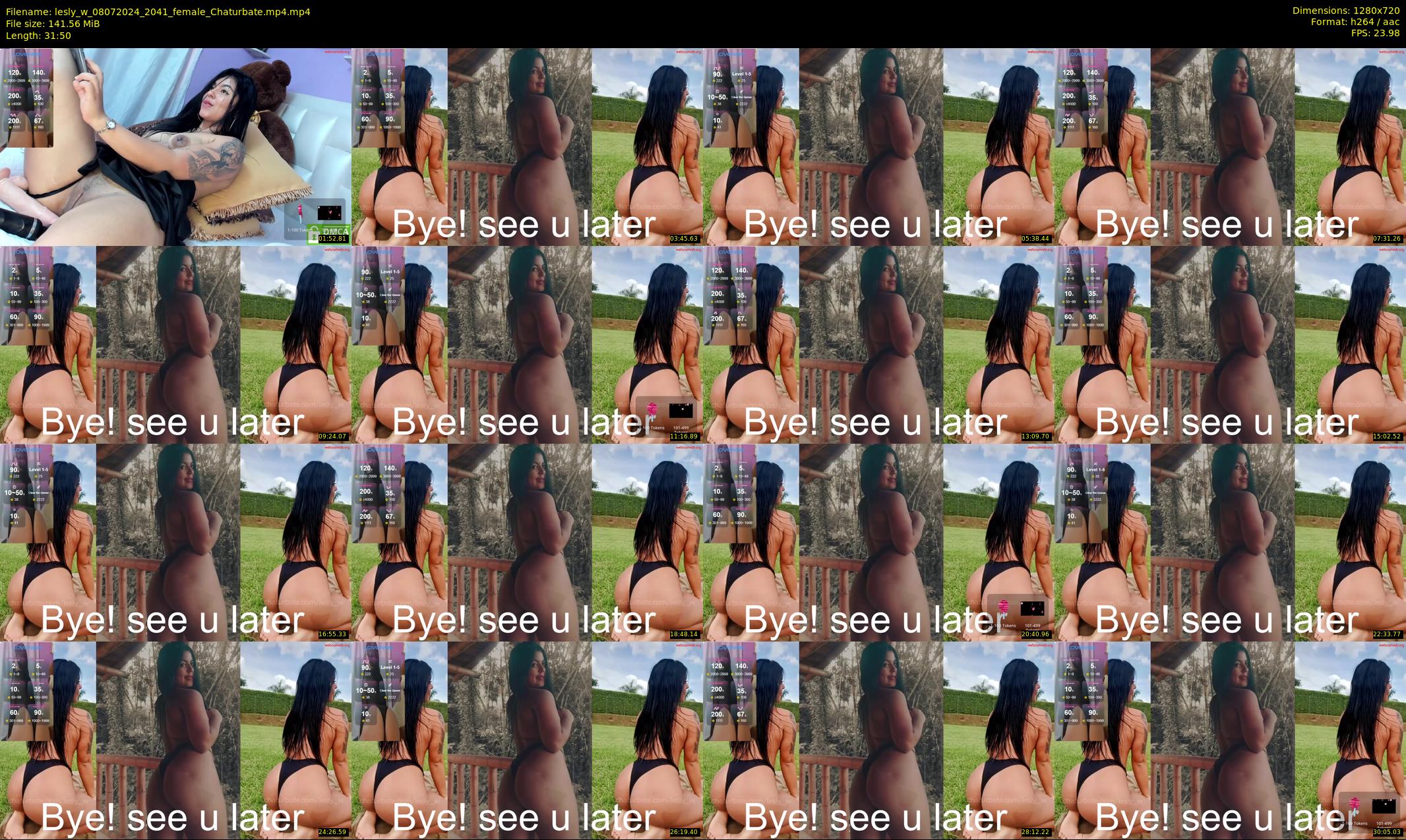 lesly_w — 32 minute Chaturbate female cam show recording, 720p, Jul 8, 2024