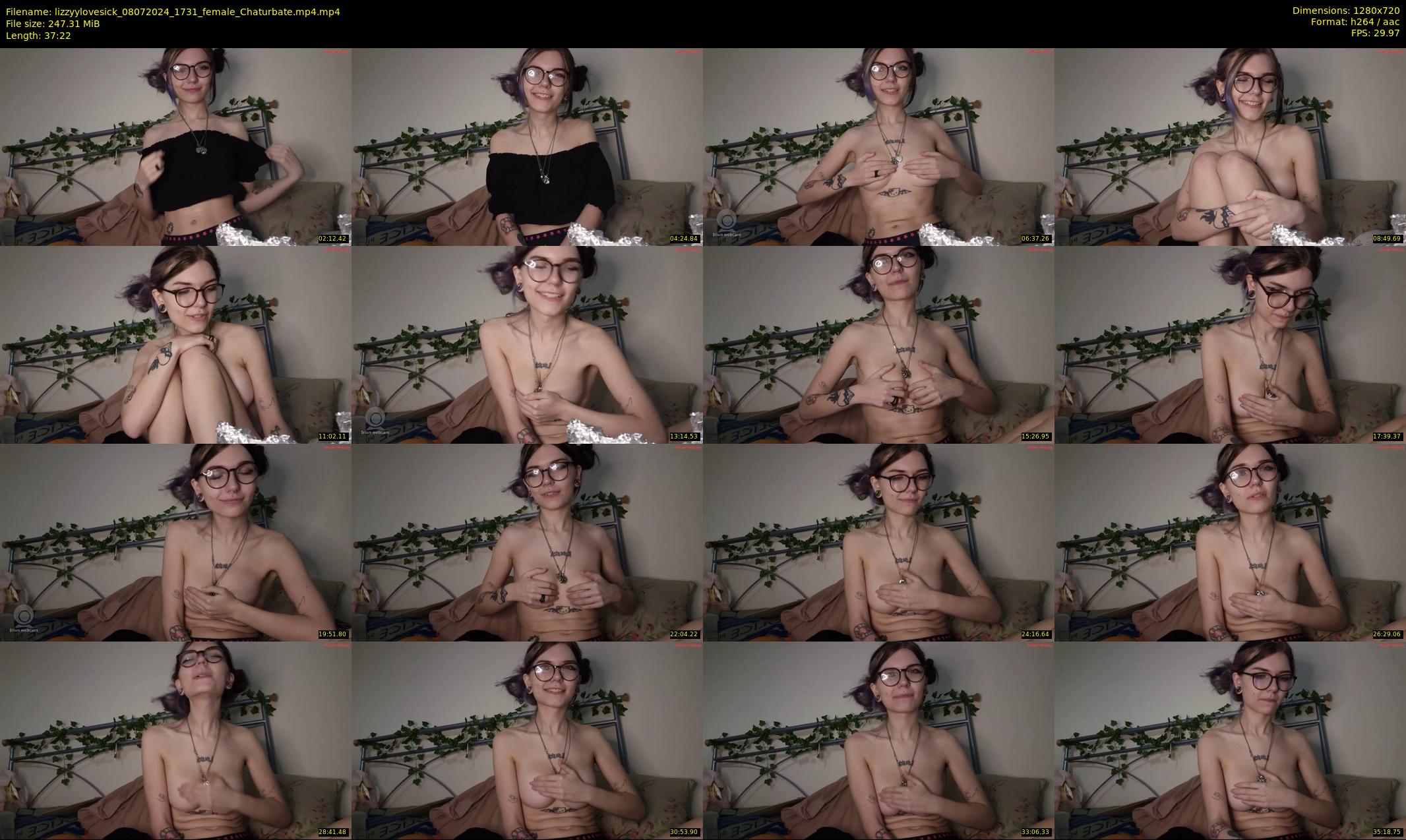 lizzyylovesick — 38 minute Chaturbate female cam show recording, 720p, Jul 8, 2024