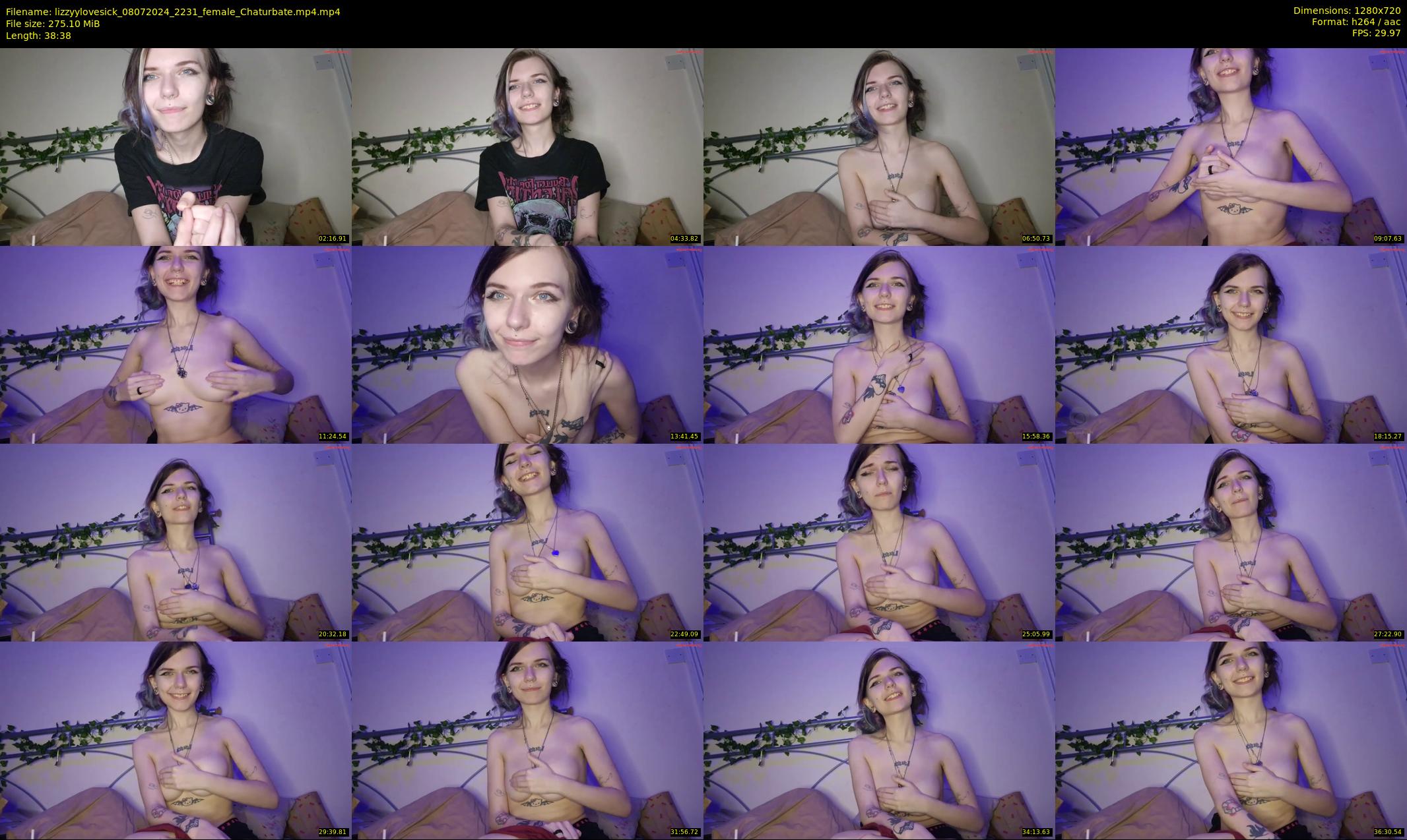 lizzyylovesick — 39 minute Chaturbate female cam show recording, 720p, Jul 8, 2024