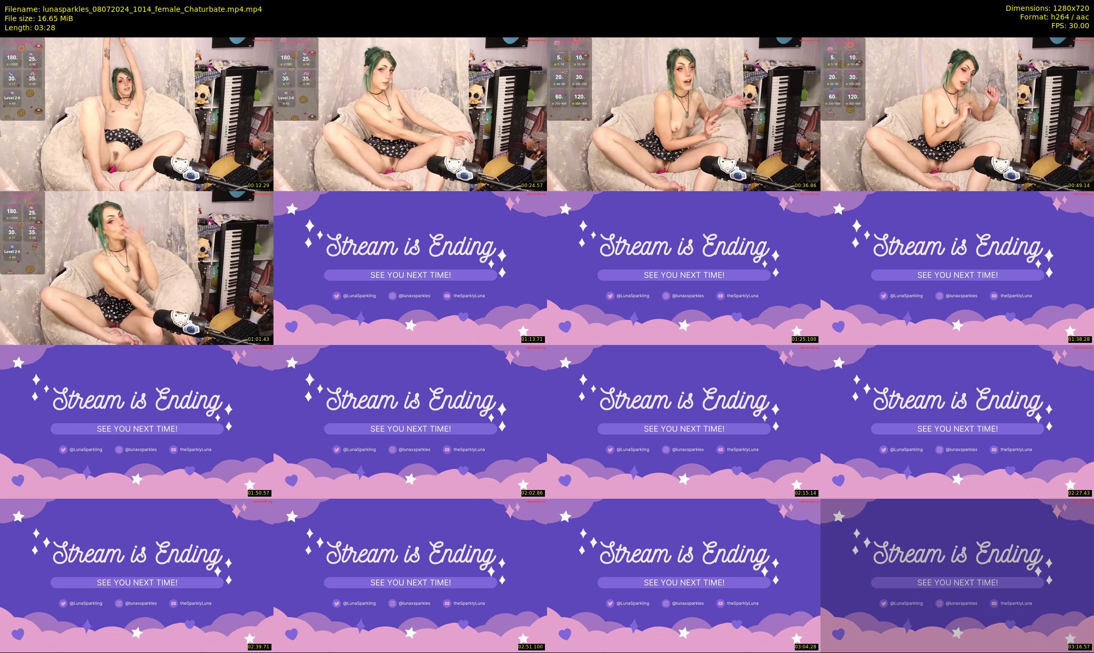 lunasparkles — 4 minute Chaturbate female cam show recording, 720p, Jul 8, 2024