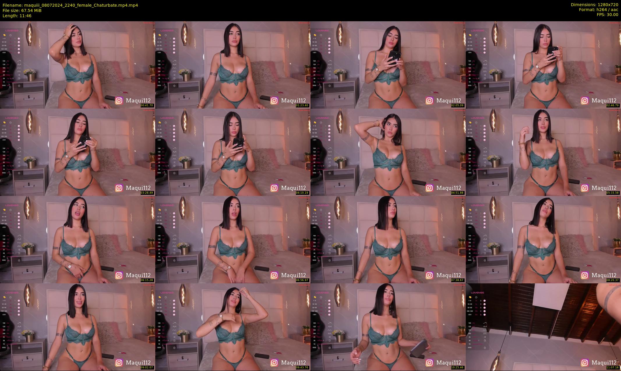 maquiii — 12 minute Chaturbate female cam show recording, 720p, Jul 8, 2024