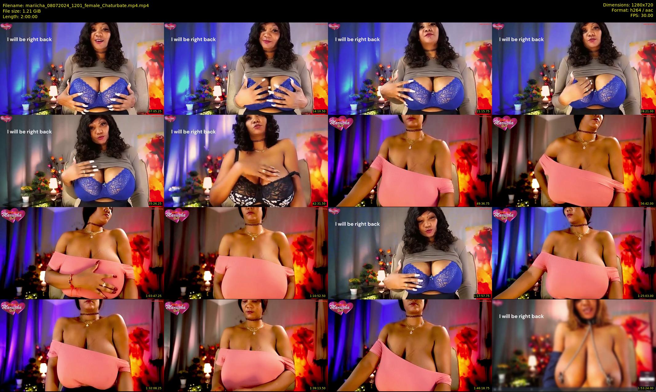 mariicha — 120 minute Chaturbate female cam show recording, 720p, Jul 8, 2024
