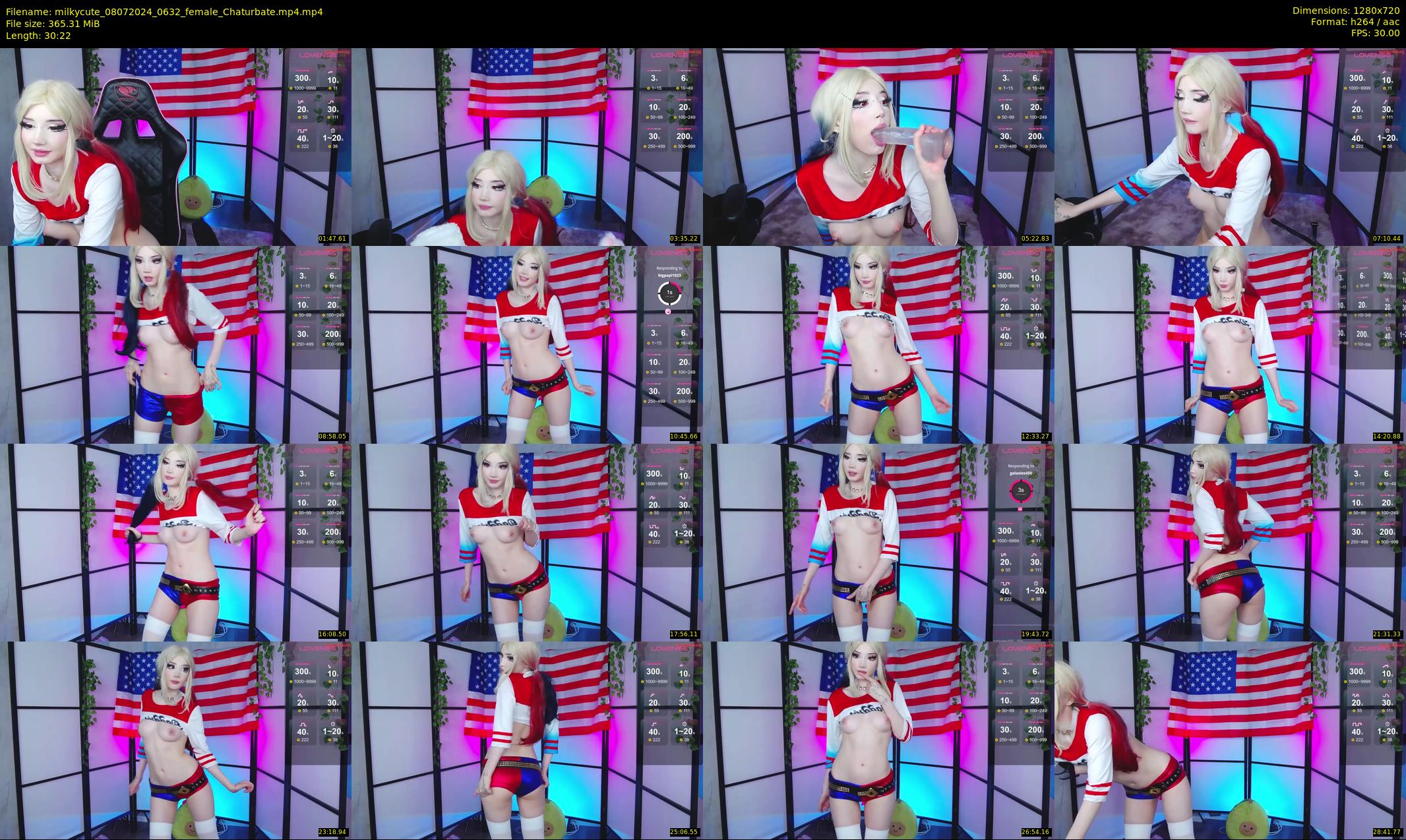 milkycute — 31 minute Chaturbate female cam show recording, 720p, Jul 8, 2024