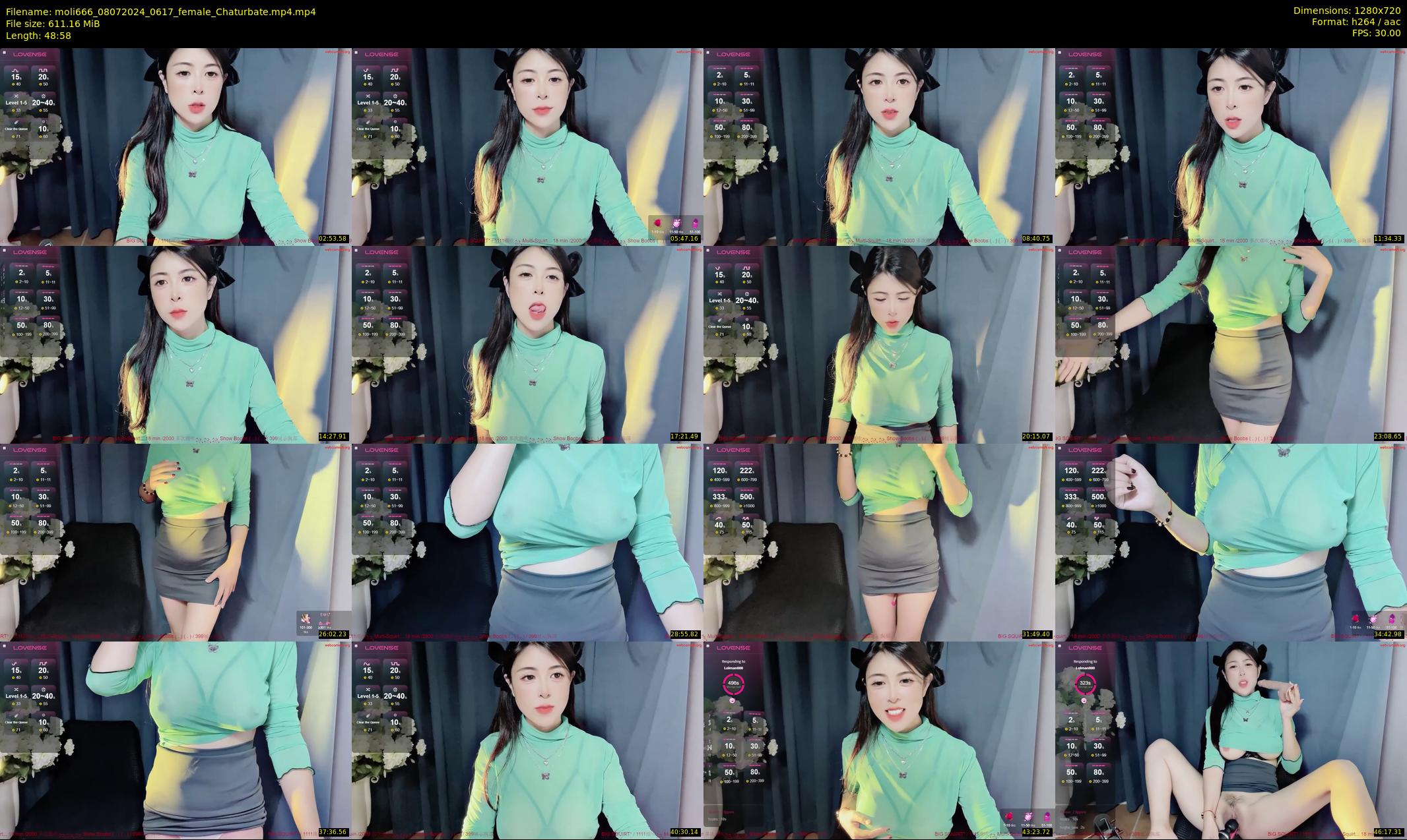 moli666 — 49 minute Chaturbate female cam show recording, 720p, Jul 8, 2024
