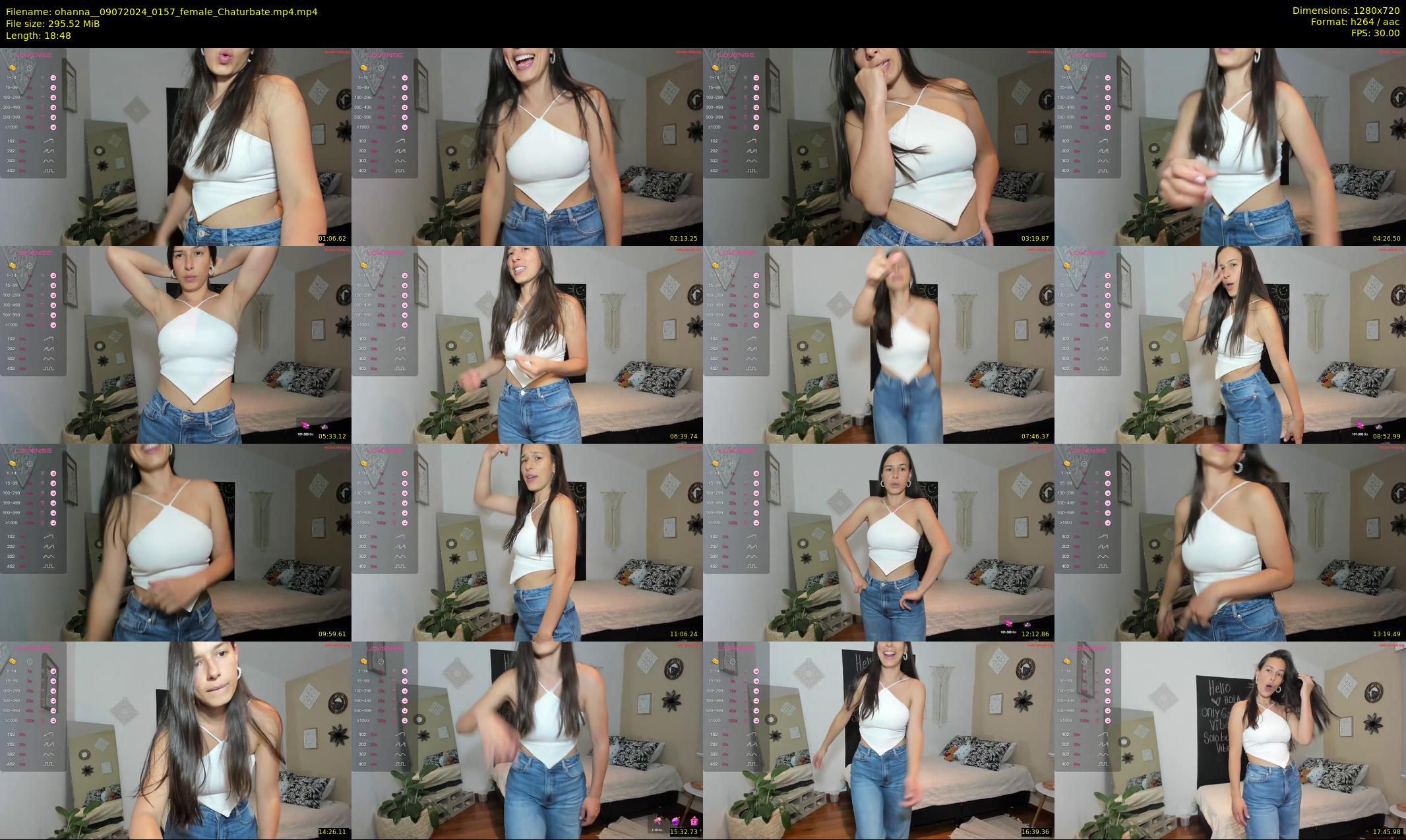 ohanna_ — 19 minute Chaturbate female cam show recording, 720p, Jul 9, 2024
