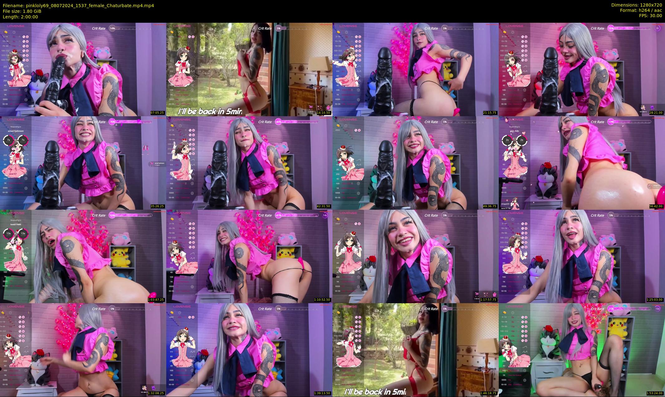 pinkloly69 — 120 minute Chaturbate female cam show recording, 720p, Jul 8, 2024