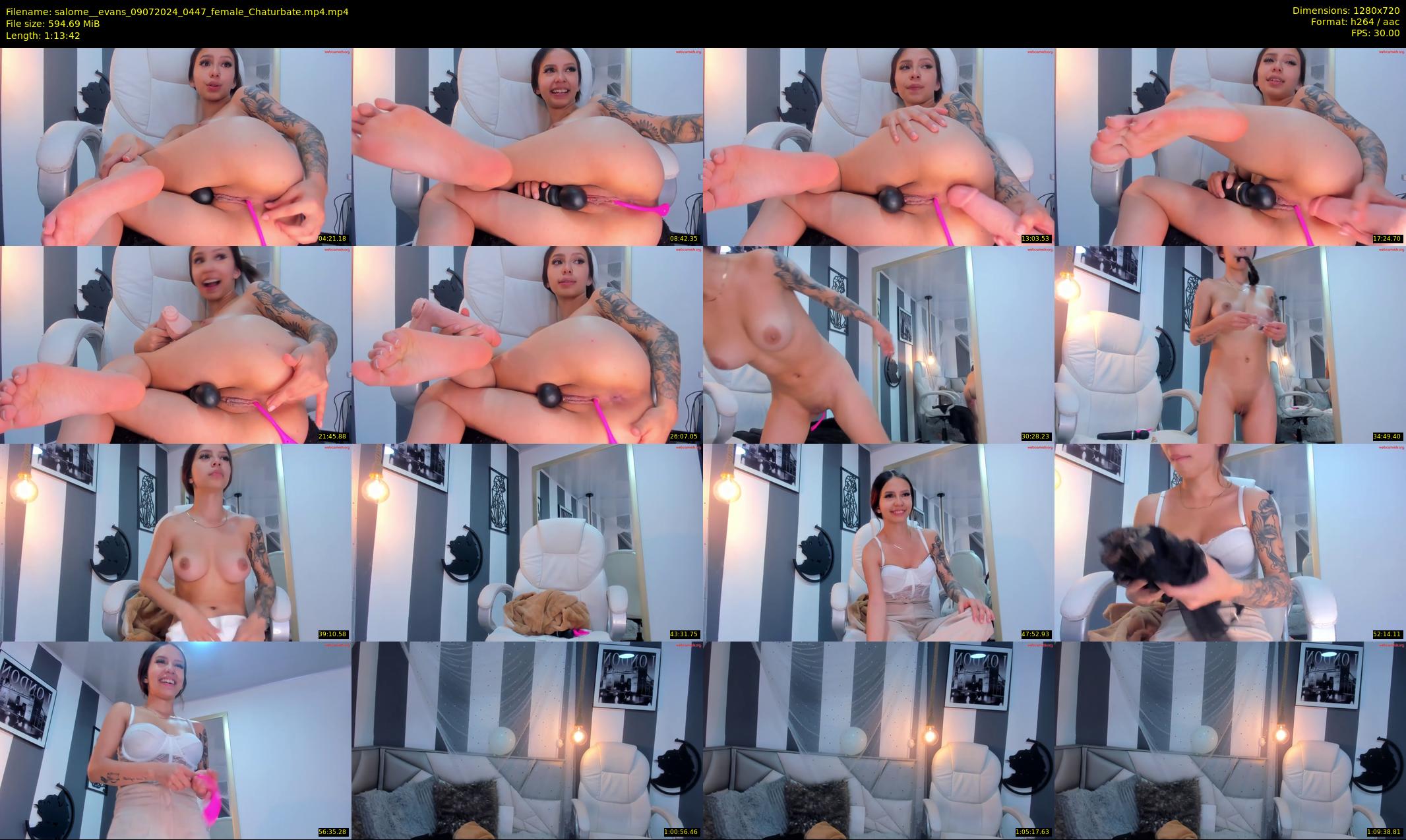 salome__evans — 74 minute Chaturbate female cam show recording, 720p, Jul 9, 2024