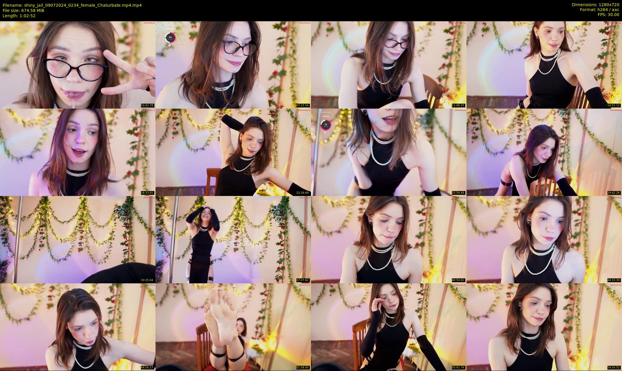 shiny_jail — 63 minute Chaturbate female cam show recording, 720p, Jul 9, 2024