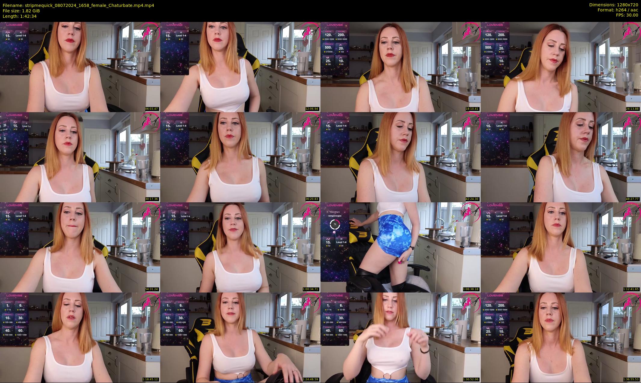 stripmequick — 103 minute Chaturbate female cam show recording, 720p, Jul 8, 2024