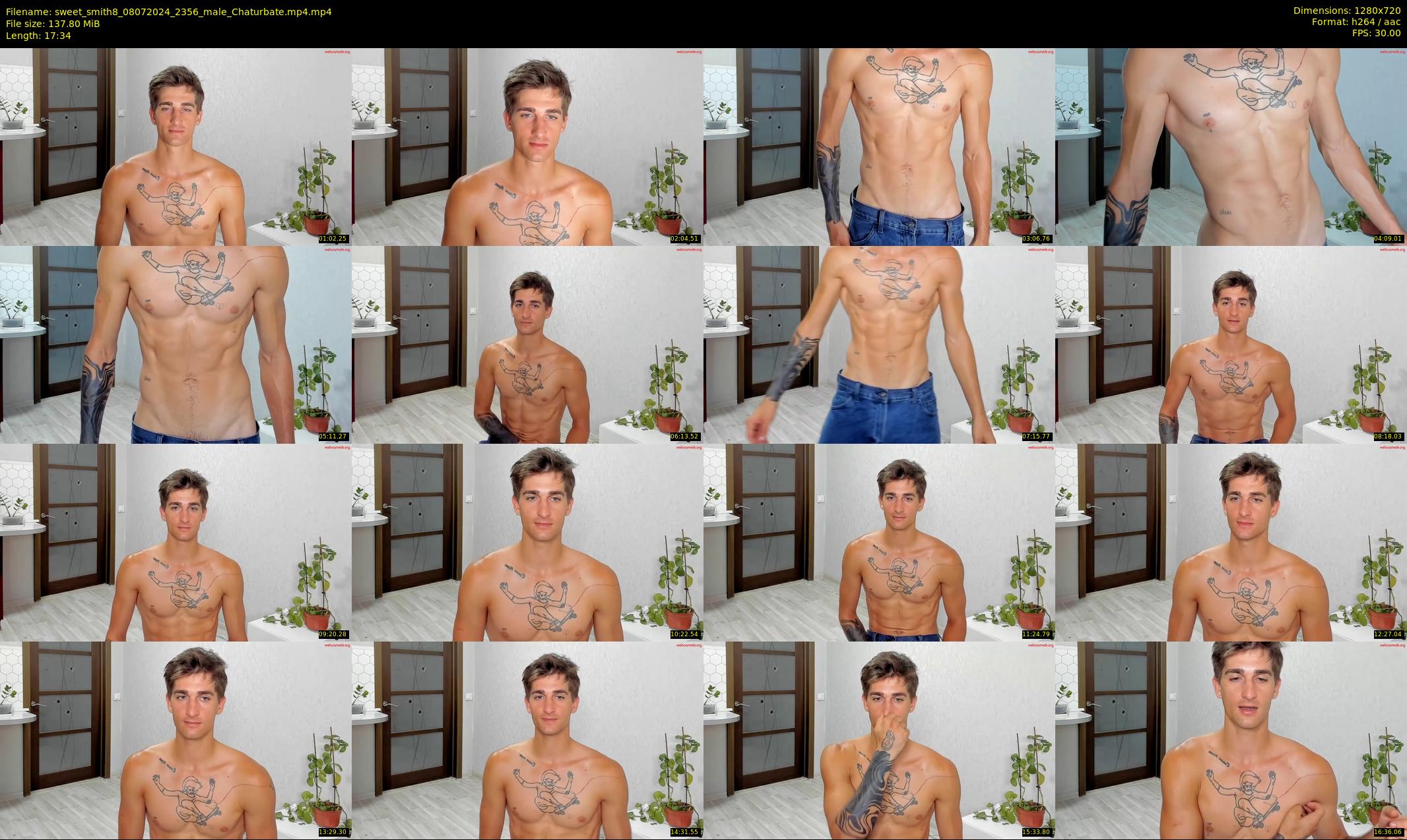 sweet_smith8 — 18 minute Chaturbate male cam show recording, 720p, Jul 8, 2024