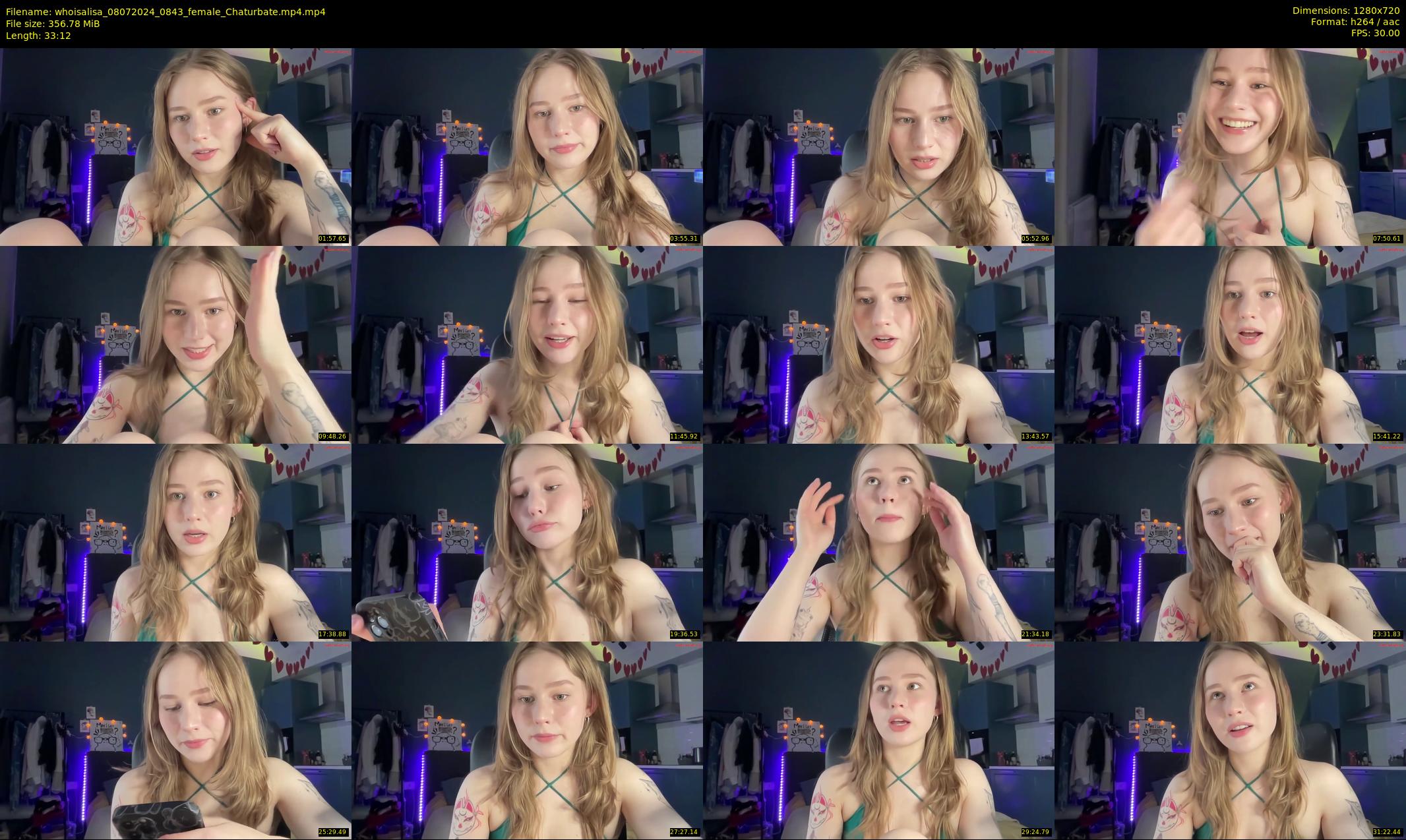 whoisalisa — 34 minute Chaturbate female cam show recording, 720p, Jul 8, 2024