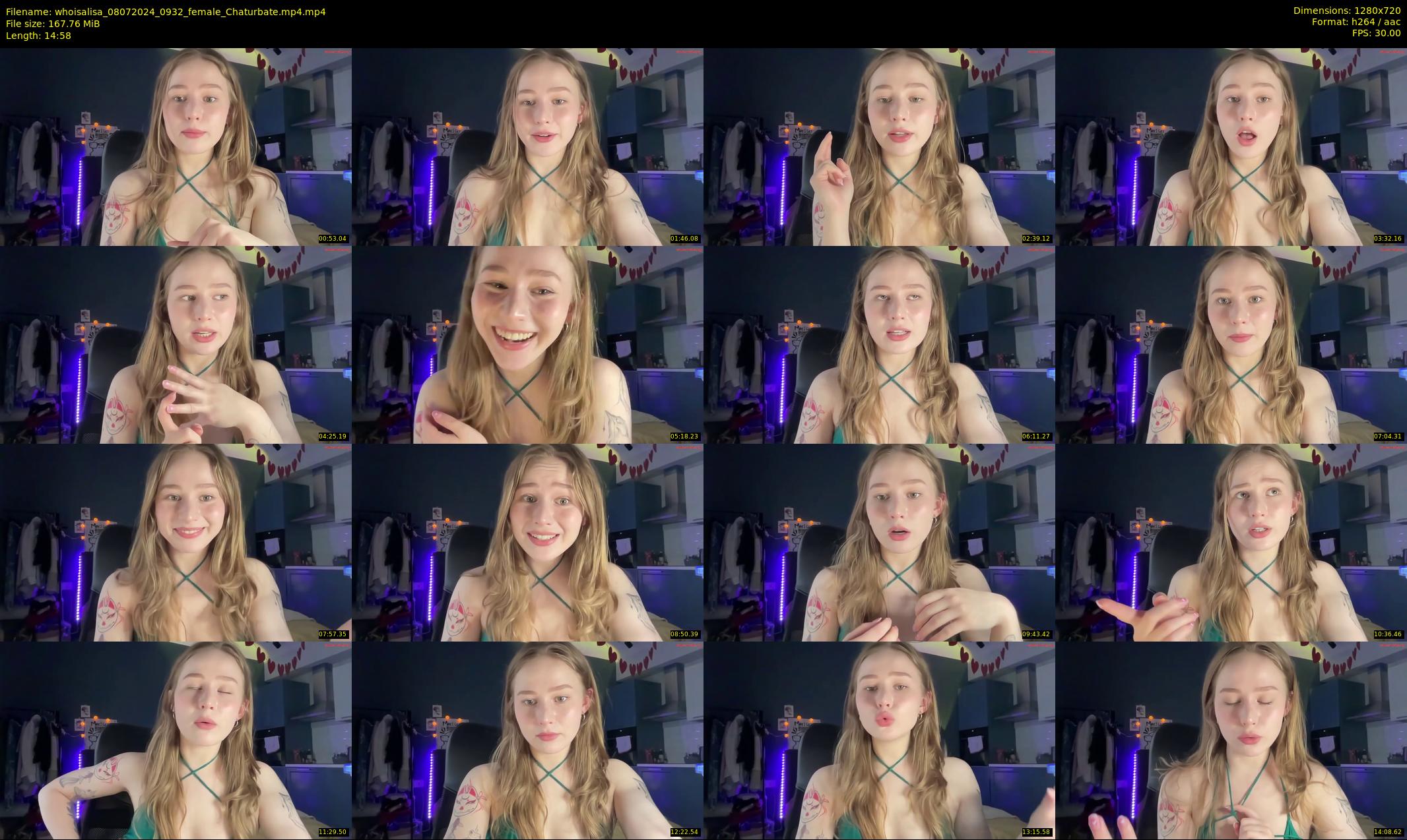 whoisalisa — 15 minute Chaturbate female cam show recording, 720p, Jul 8, 2024