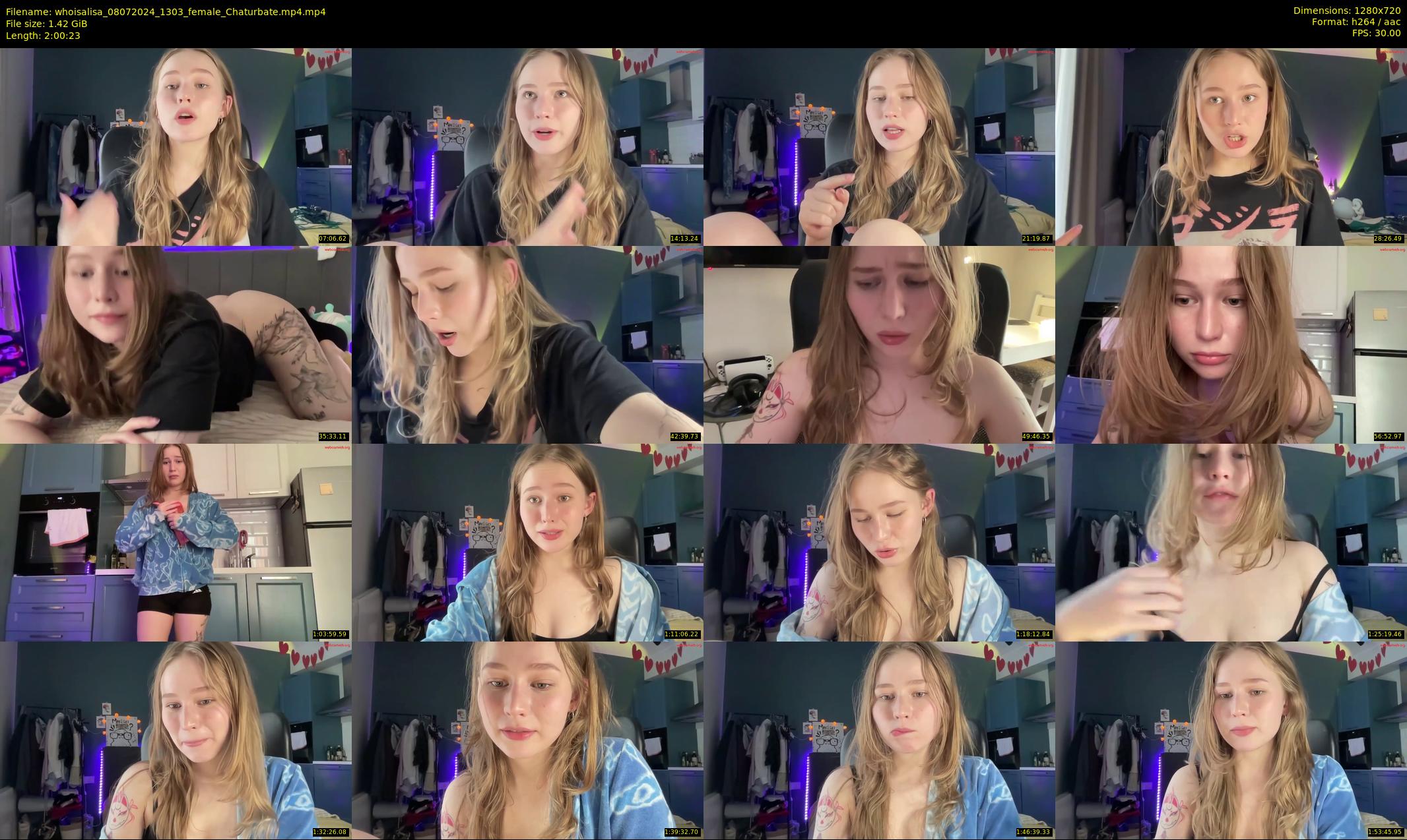 whoisalisa — 121 minute Chaturbate female cam show recording, 720p, Jul 8, 2024