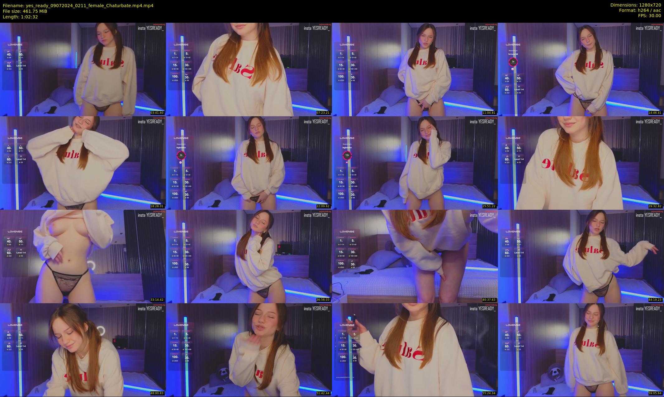 yes_ready — 63 minute Chaturbate female cam show recording, 720p, Jul 9, 2024