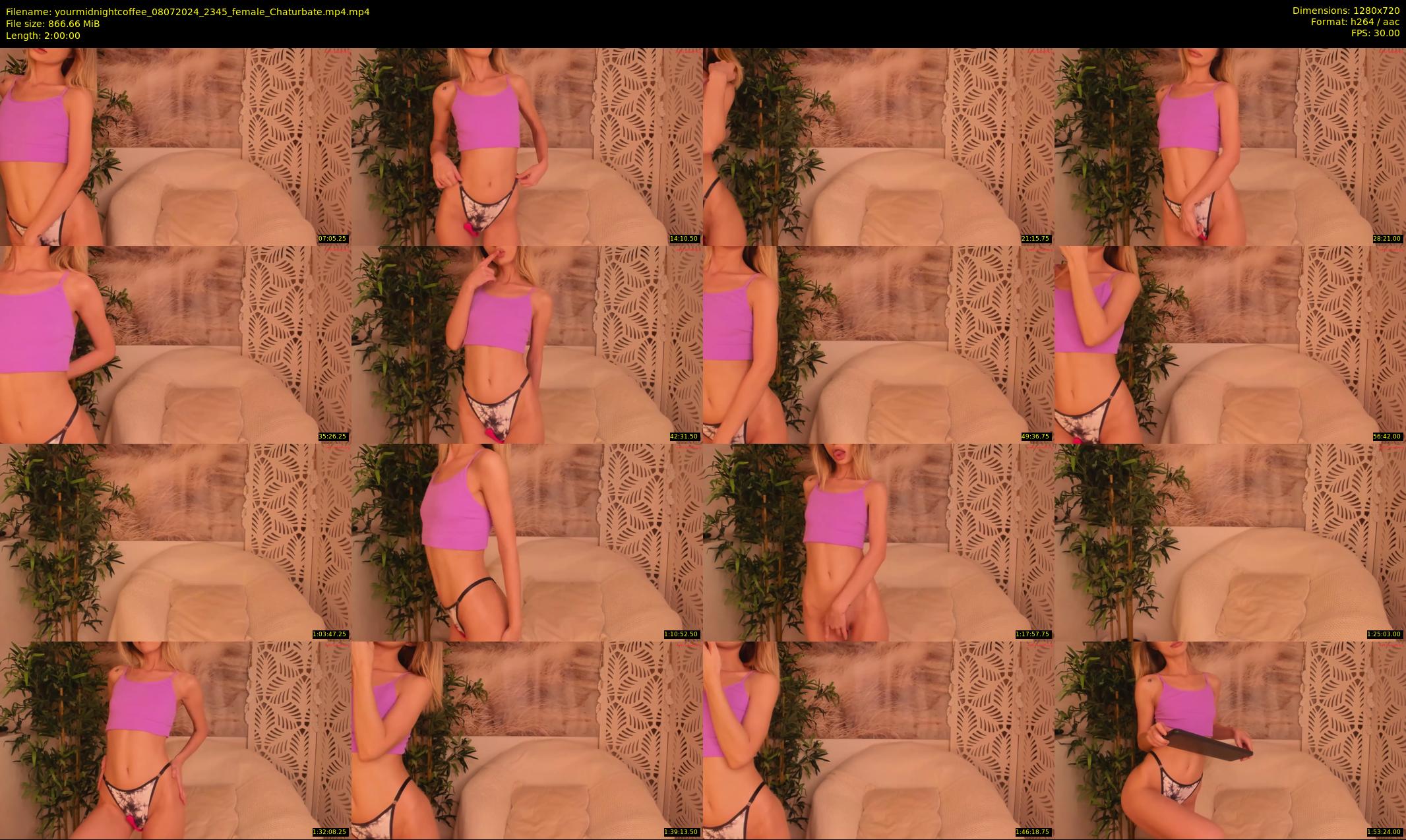 yourmidnightcoffee — 120 minute Chaturbate female cam show recording, 720p, Jul 8, 2024
