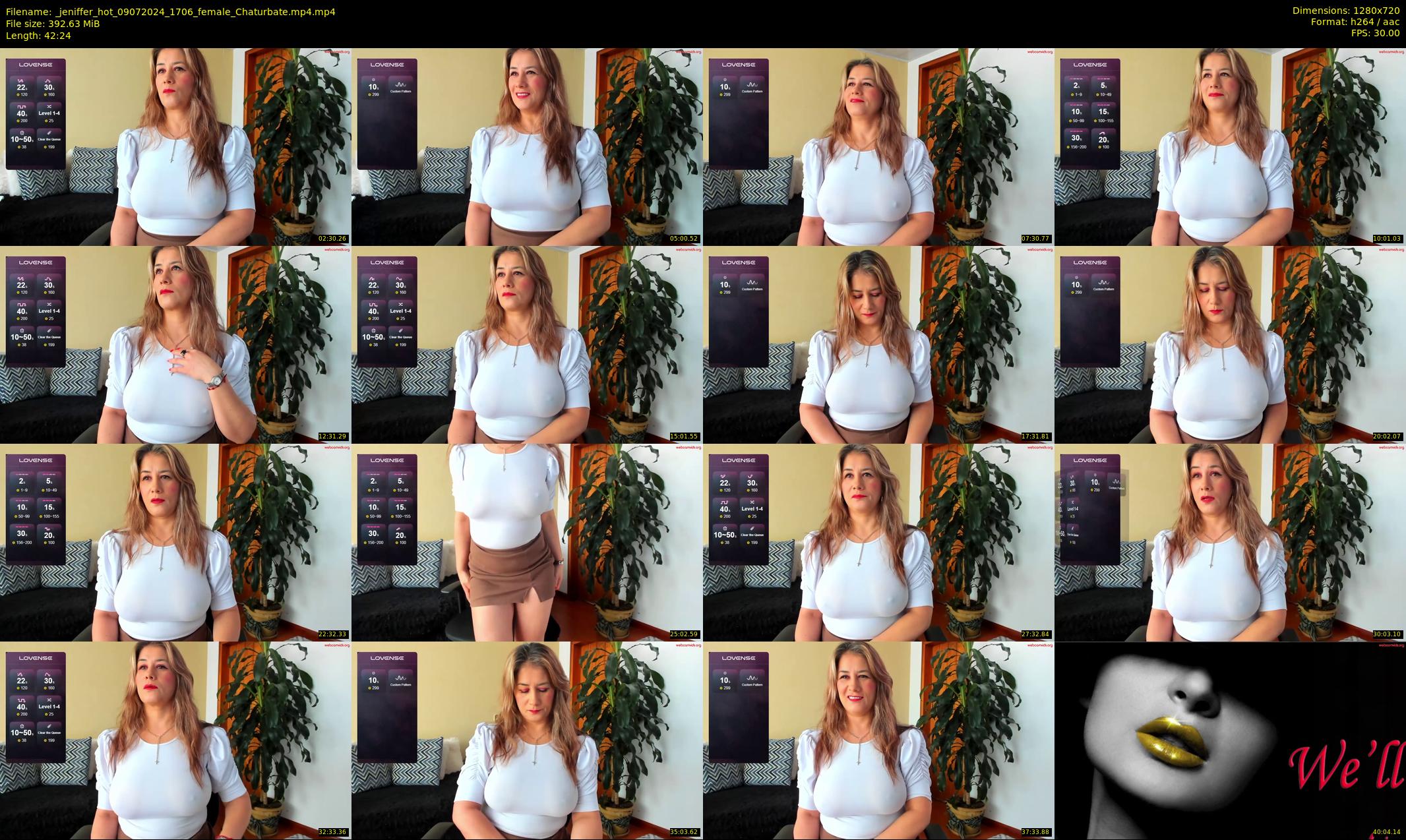 _jeniffer_hot — 43 minute Chaturbate female cam show recording, 720p, Jul 9, 2024