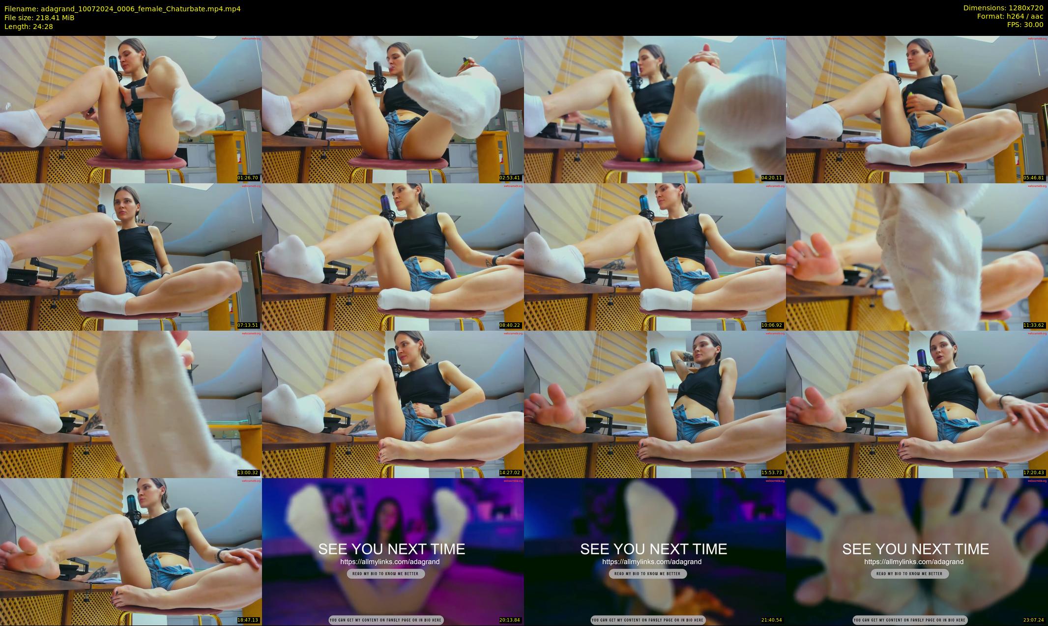 adagrand — 25 minute Chaturbate female cam show recording, 720p, Jul 10, 2024