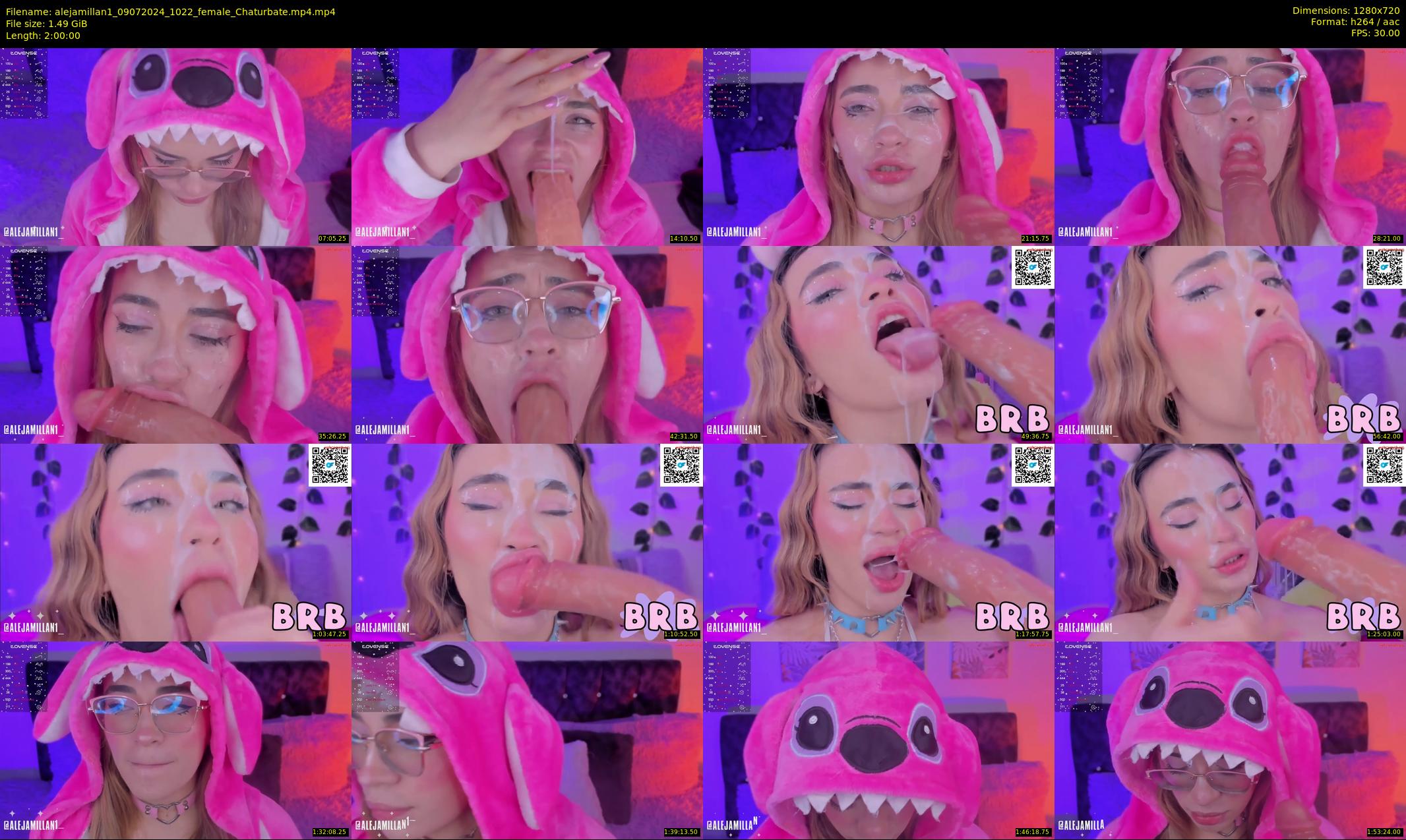 alejamillan1 — 120 minute Chaturbate female cam show recording, 720p, Jul 9, 2024