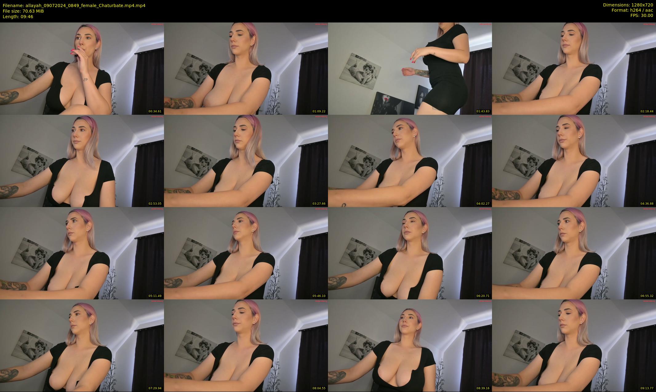 allayah — 10 minute Chaturbate female cam show recording, 720p, Jul 9, 2024