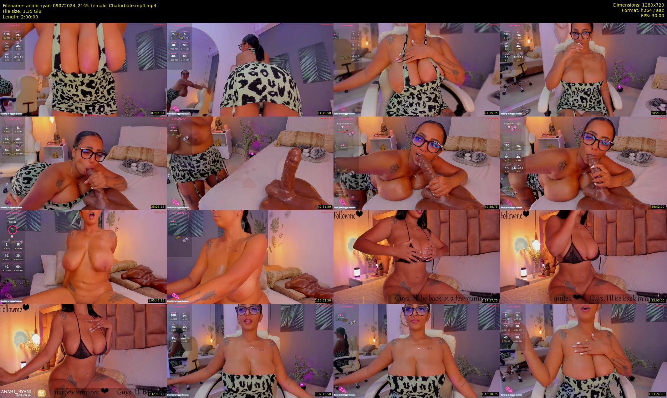 anahi_ryan — 120 minute Chaturbate female cam show recording, 720p, Jul 9, 2024