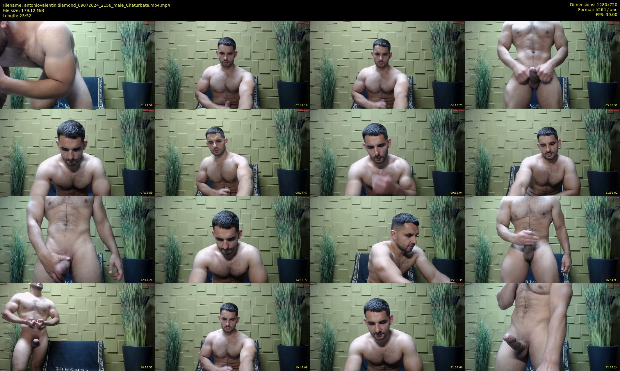 antoniovalentinidiamond — 24 minute Chaturbate male cam show recording, 720p, Jul 9, 2024