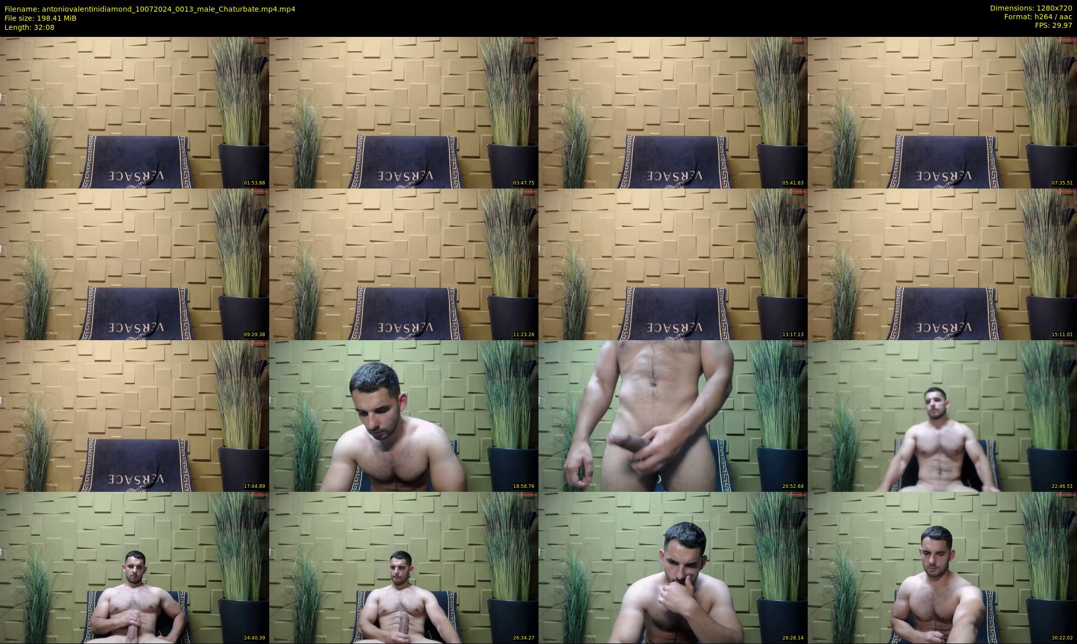 antoniovalentinidiamond — 33 minute Chaturbate male cam show recording, 720p, Jul 10, 2024