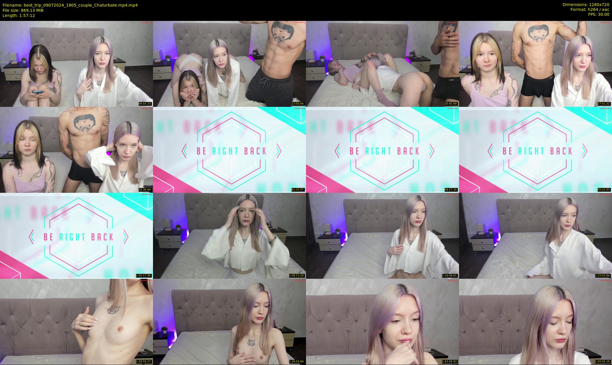 best_trip — 118 minute Chaturbate couple cam show recording, 720p, Jul 9, 2024