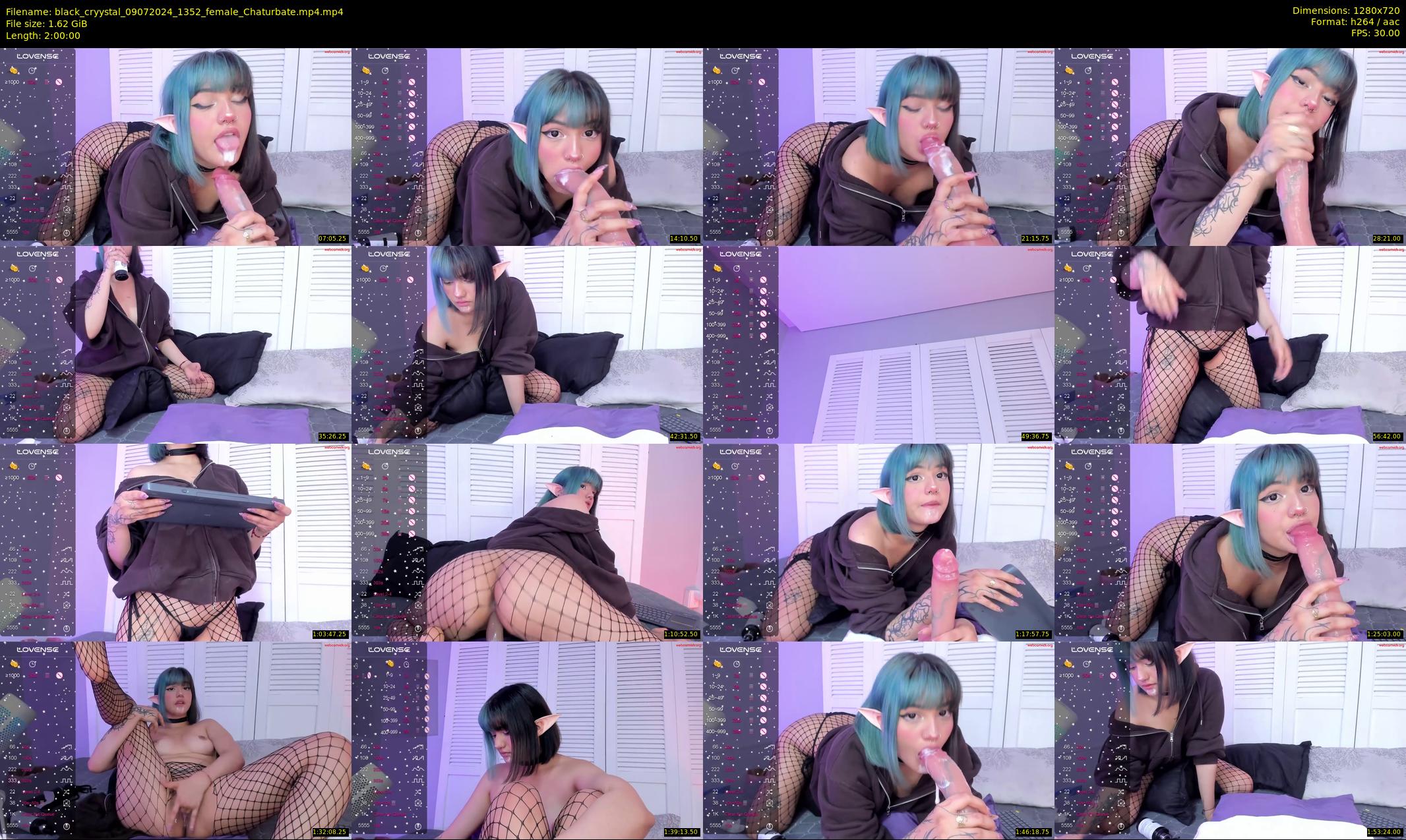 black_cryystal — 120 minute Chaturbate female cam show recording, 720p, Jul 9, 2024